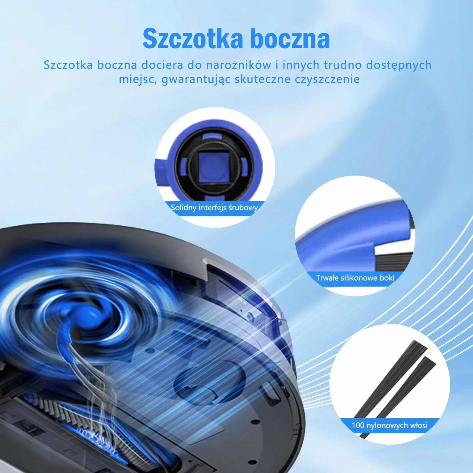 20 sztuk części zamiennych do odkurzacza Ecovacs Deebot T80 Omni, 1 szczotka główna, 2 wałek do mopa, 6 filtry, 6 worki na kurz, 4 szczotek bocznych,1 narzędzie