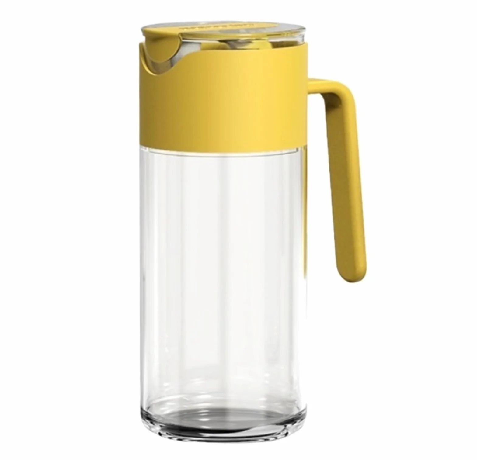 Butelek Oleju Kuchennego do Kuchni Automatyczna Butelka Z Rozpylaczem Oleju Do Smażenia Sałatek Na Powietrzu I Grillowania Dozownik Oleju i Octu(Yellow)