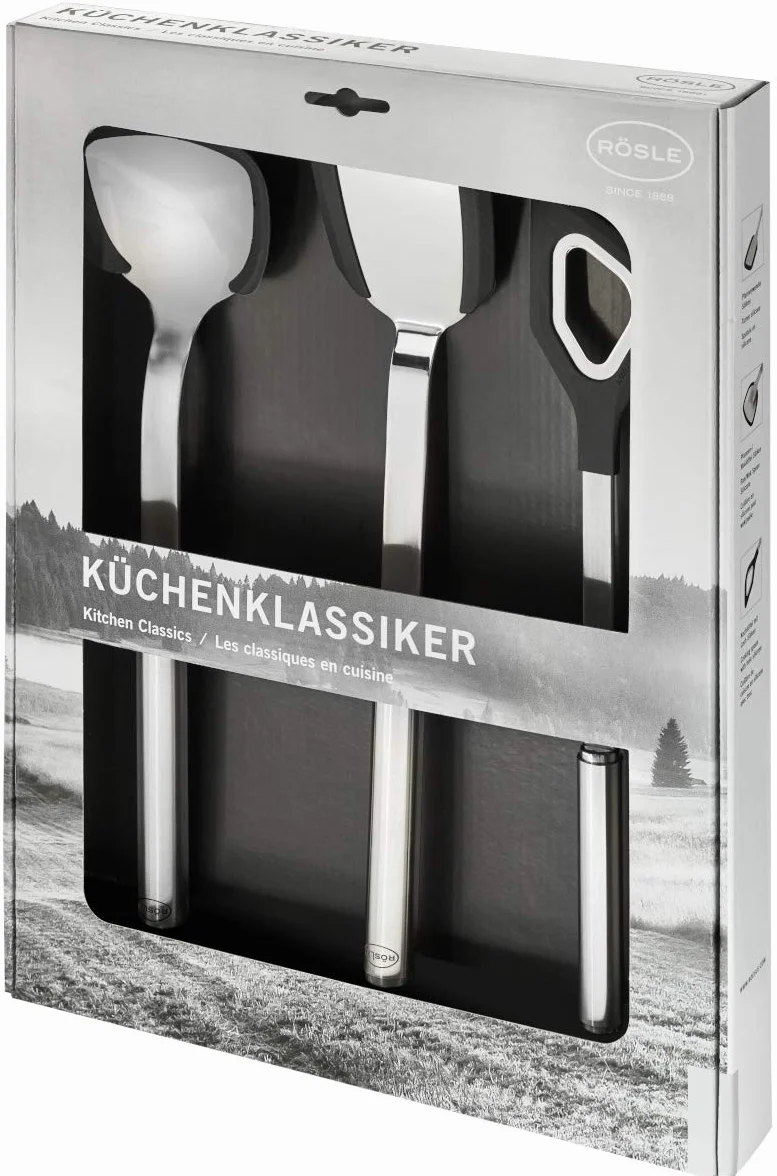 Rösle zestaw łyżek kuchennych, silikon, uniwersalny
