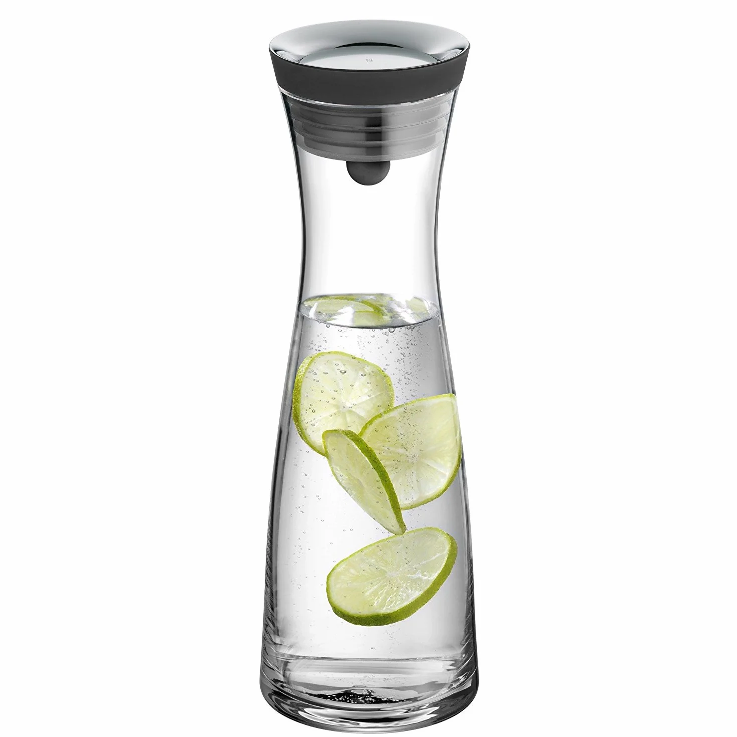 WMF Basic 5-częściowy zestaw karafek na wodę, karafka 1 l z 4 szklankami na wodę 275 ml, szklana karafka z pokrywką, silikonowa pokrywka, zamknięcie CloseUp