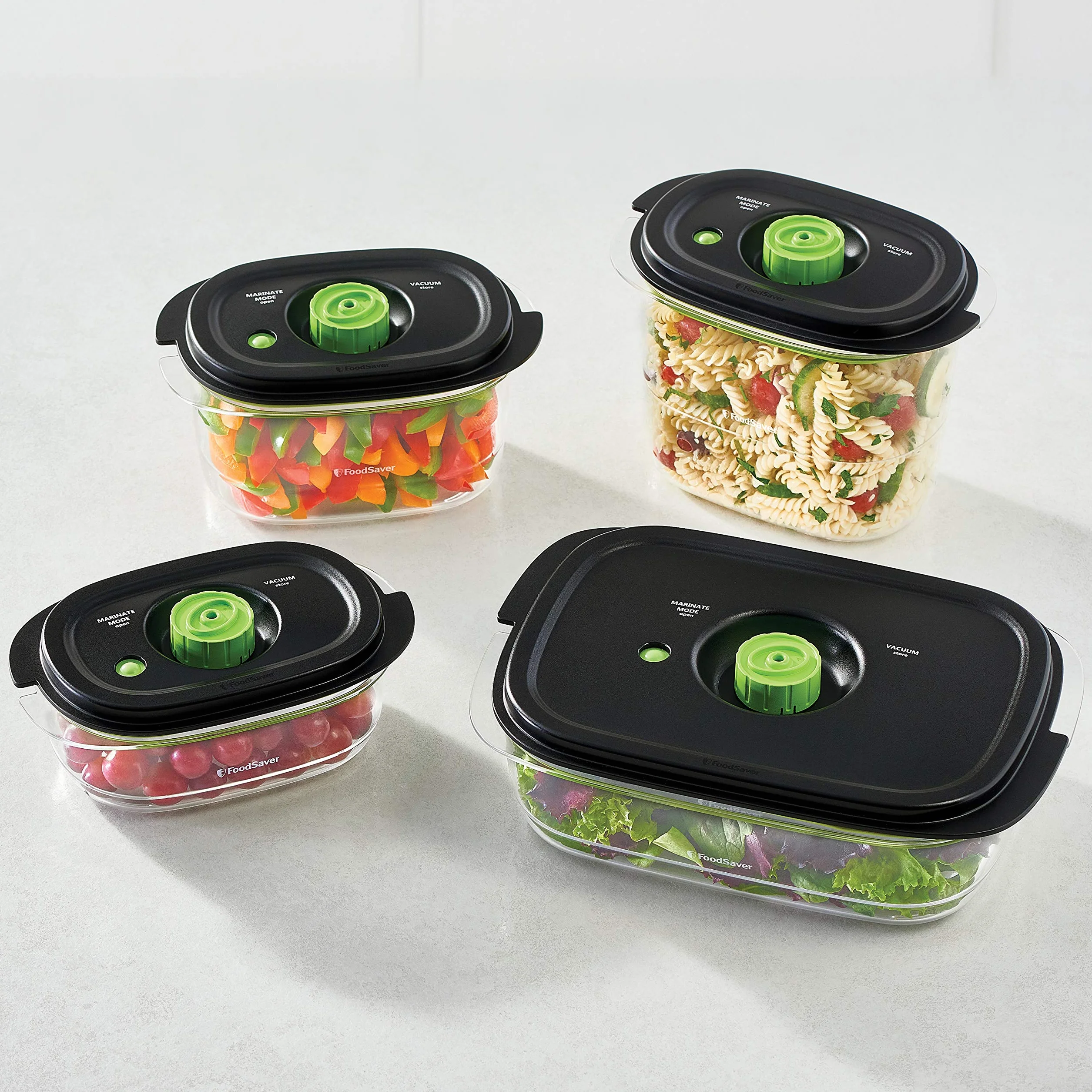 FoodSaver Pojemnik próżniowy Preserve & Marinate, 2,3 l, hermetyczny, bez BPA, szczelny, nadaje się do mycia w zmywarce