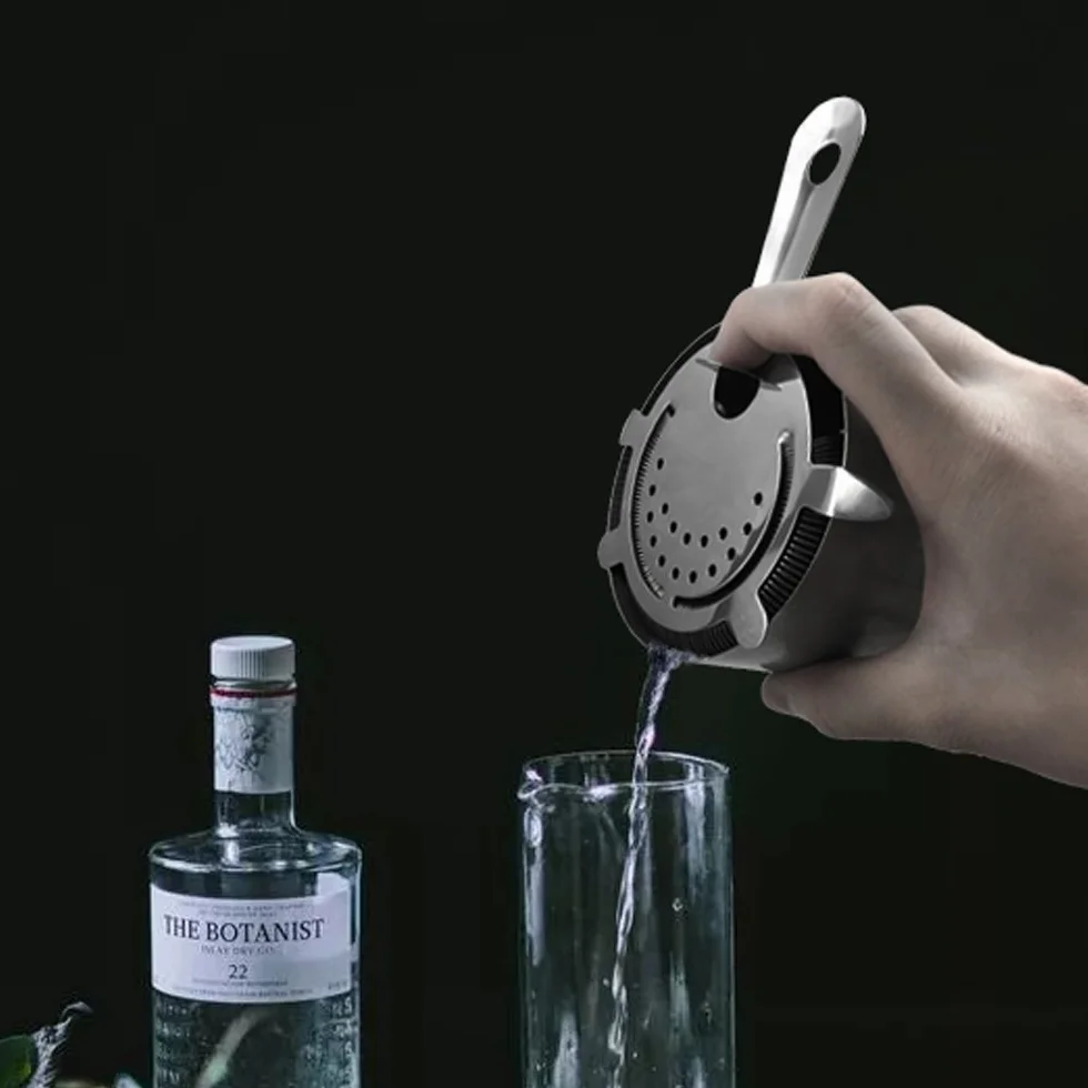 SKY FISH VKING Strainer do koktajli, ze stali nierdzewnej, 4 widelce