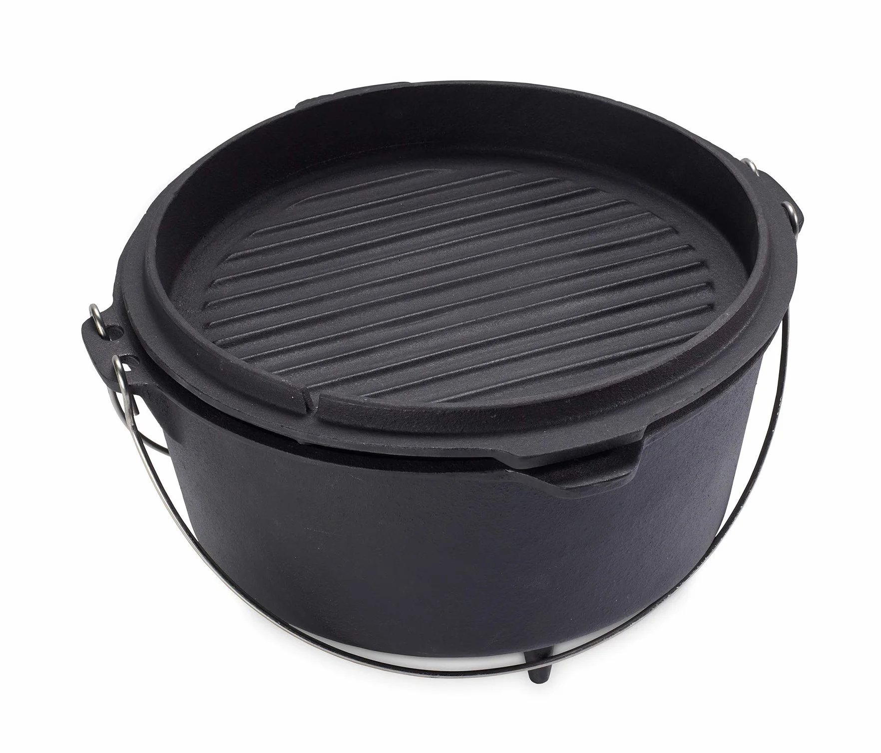 ECHTWERK Dutch Oven, garnek do duszenia, duży 31,5 x 21 cm, z żeliwa i emaliowaną powłoką, z pasującą pokrywą i uchwytem ze stali nierdzewnej, 8 litrów