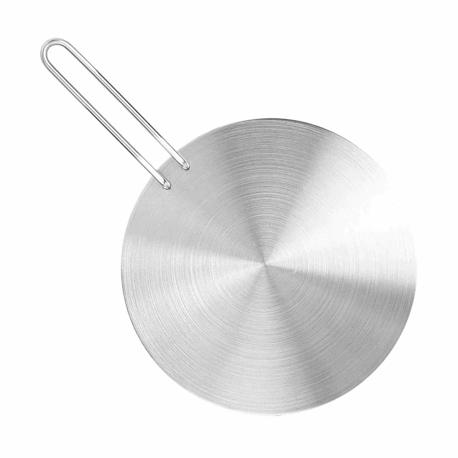 Simmer Ring Płyta Dyfuzyjna ze Stali Nierdzewnej, 24cm, z Uchwytem, Adapter do Kuchenki Indukcyjnej, Gazowej i Elektrycznej
