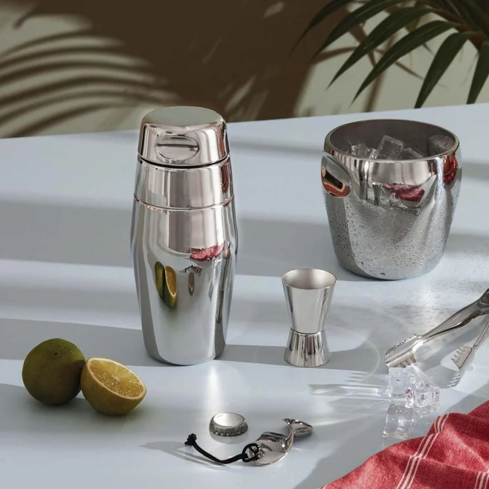 Alessi L 870/50 Shaker koktajlowy ze stali nierdzewnej 18/10, polerowany, srebrny, 500 ml