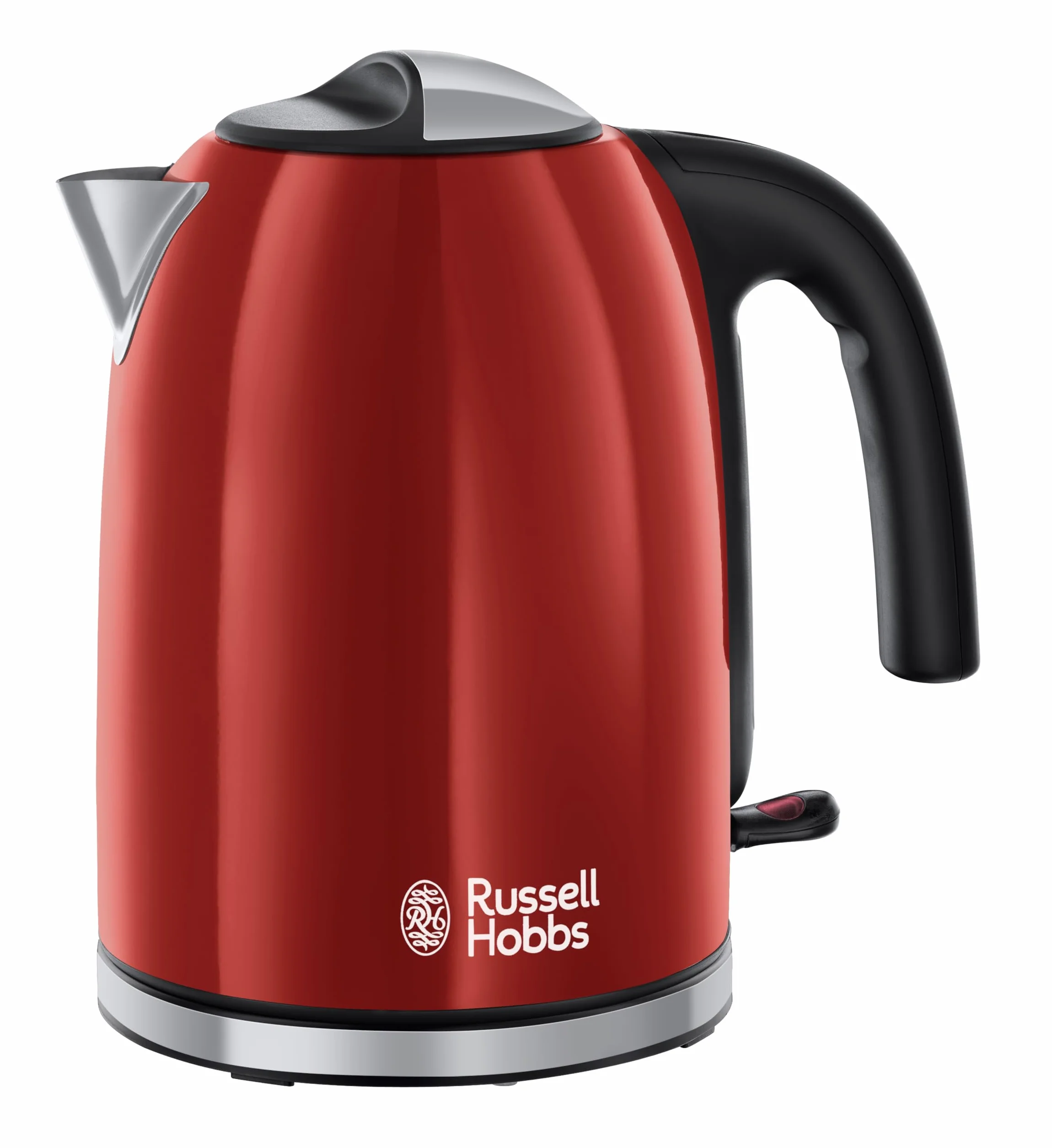 Russell Hobbs czajnik elektryczny, markery szybkiego gotowania, wymienny filtr antywapienny, kontroler strix KEAI, pojemność 1,7l, moc 2200W, stal nierdzewna, czerwony, Colours+ 20412-70