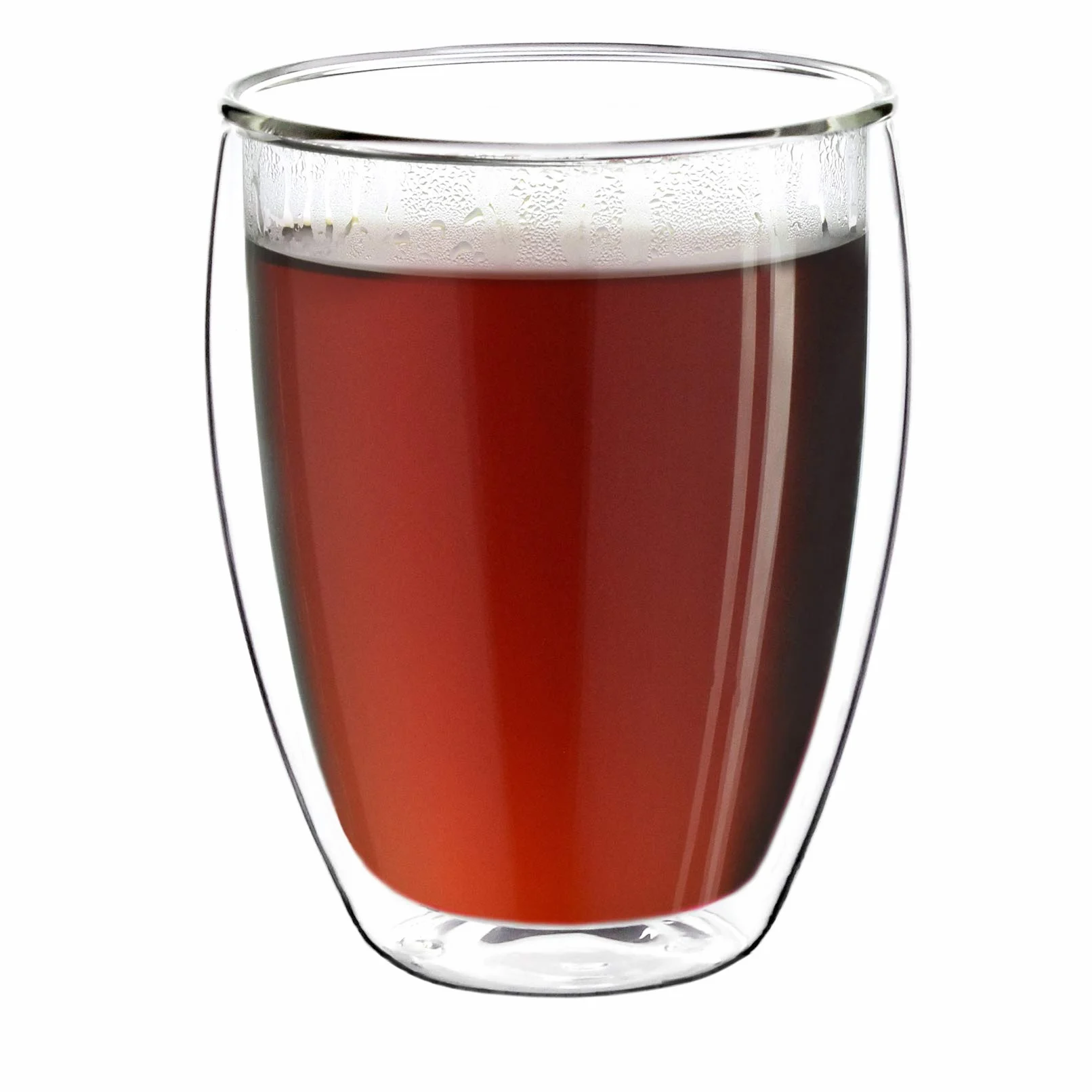 Creano Szklanki termiczne z podwójnymi ściankami, 250 ml, zestaw 12 sztuk, duże szklanki z podwójnymi ściankami, ze szkła borokrzemowego, szklanki do kawy, szklanki do herbaty, latte macchiato