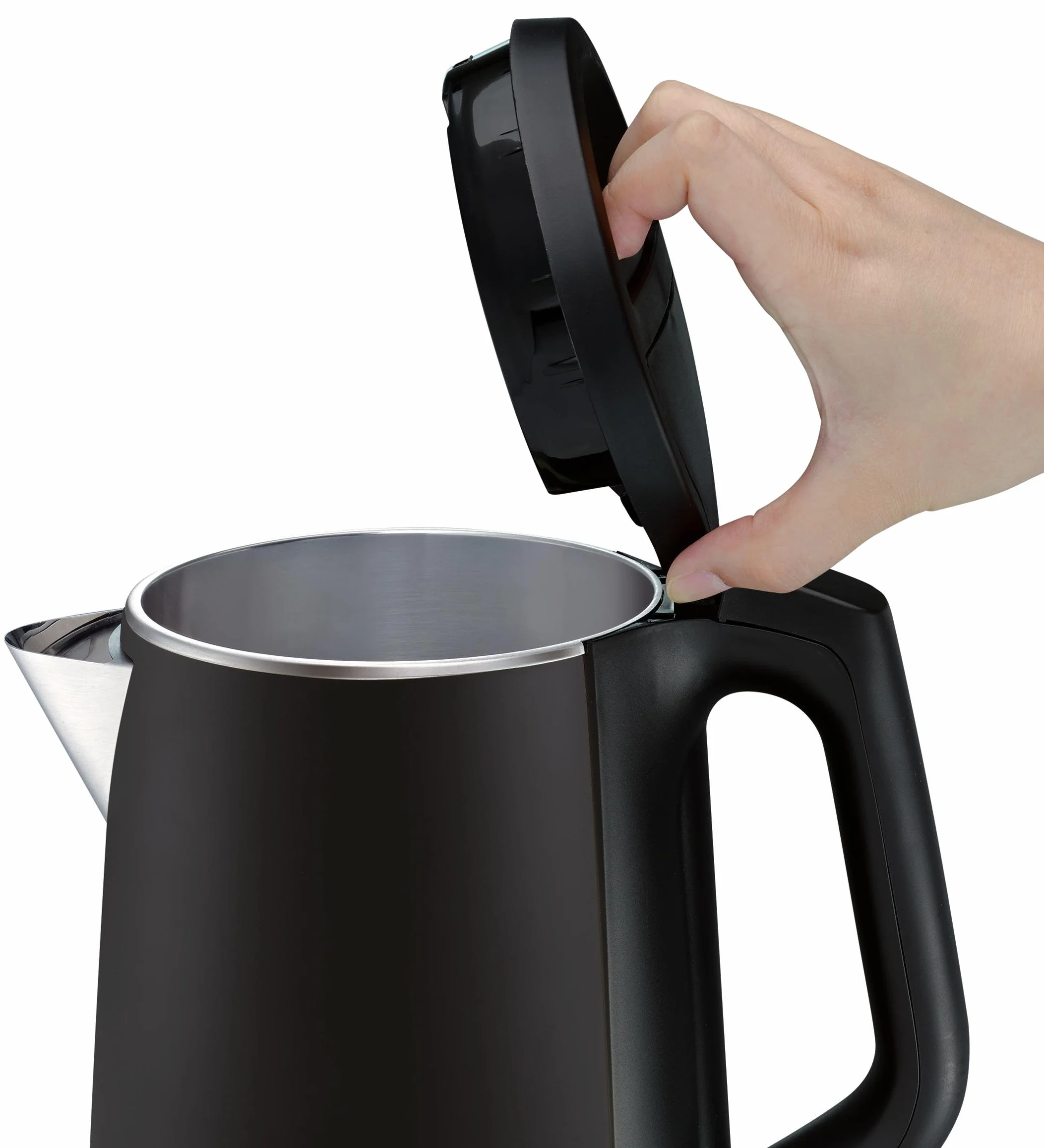 Tefal Safe to Touch KO3718 | podwójne ścianki | 1,5 l | pokrywa pomocnicza | otwór obracany o 360° | czarny