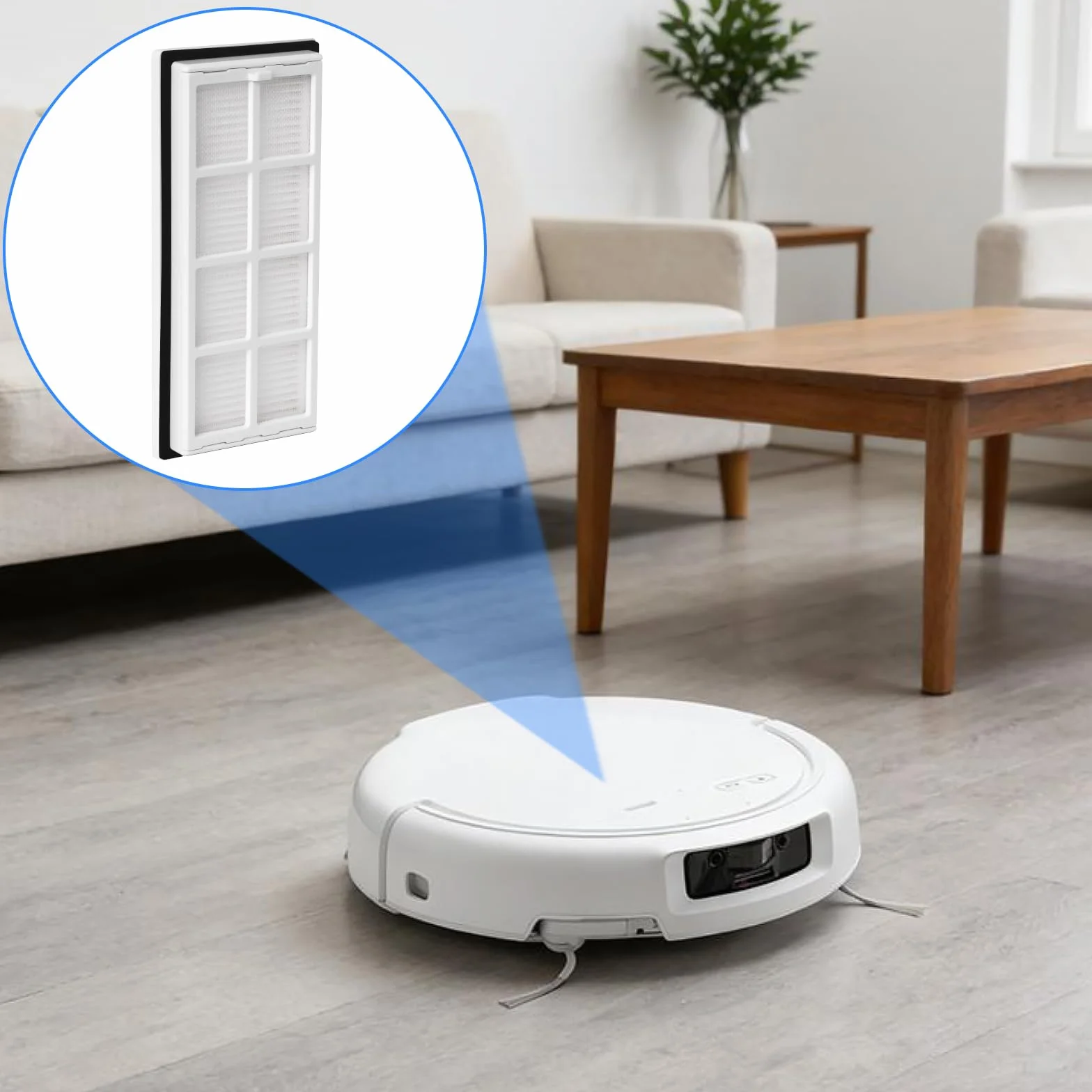 Filtr Hepa akcesoria kompatybilne z DJI ROMO S/ROMO A/ROMO P robot odkurzający, części zamienne, filtr do czyszczenia gospodarstwa domowego, filtr do zamiatania, nadaje się do ponownego użytku
