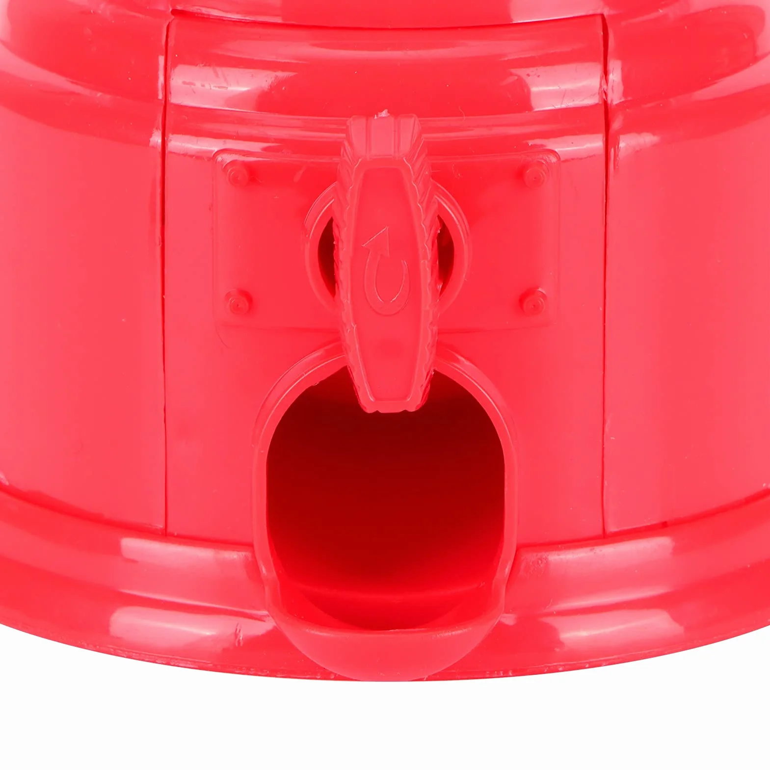 Plastikowa guma do żucia, dozownik słodyczy na automatach do żucia, banka, mini słodycze, retro, na monety, maksymalna średnica słodyczy: 1,5 cm (czerwona)