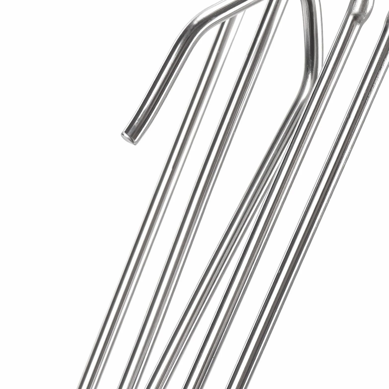 SINJEUN 150 sztuk hakowych do zawieszania zasłon ze stali nierdzewnej, metalowe haki do zasłon, 75 x 30 mm, srebrne klipsy do fałdowanych zasłon, do zawieszania zasłon i kółek do toru zasłonowego