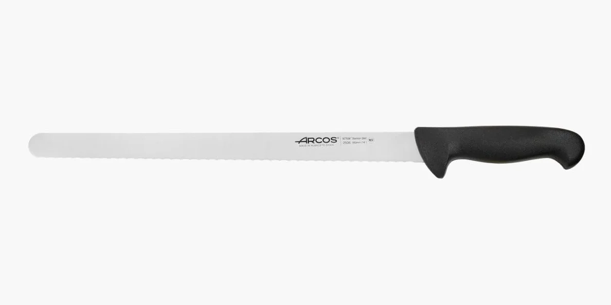 Arcos Seria 2900 - nóż do ciastek nóż do ciasta - ostrze Nitrum stal szlachetna 350 mm - uchwyt ręczny polipropylen kolor czarny