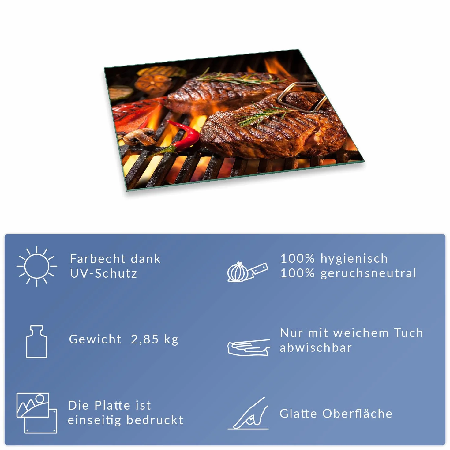 Płyta ochronna na kuchenkę, płyta ceramiczna, 1-częściowa 60 x 52, kolor brązowy, płyty kuchenne, szkło indukcyjne