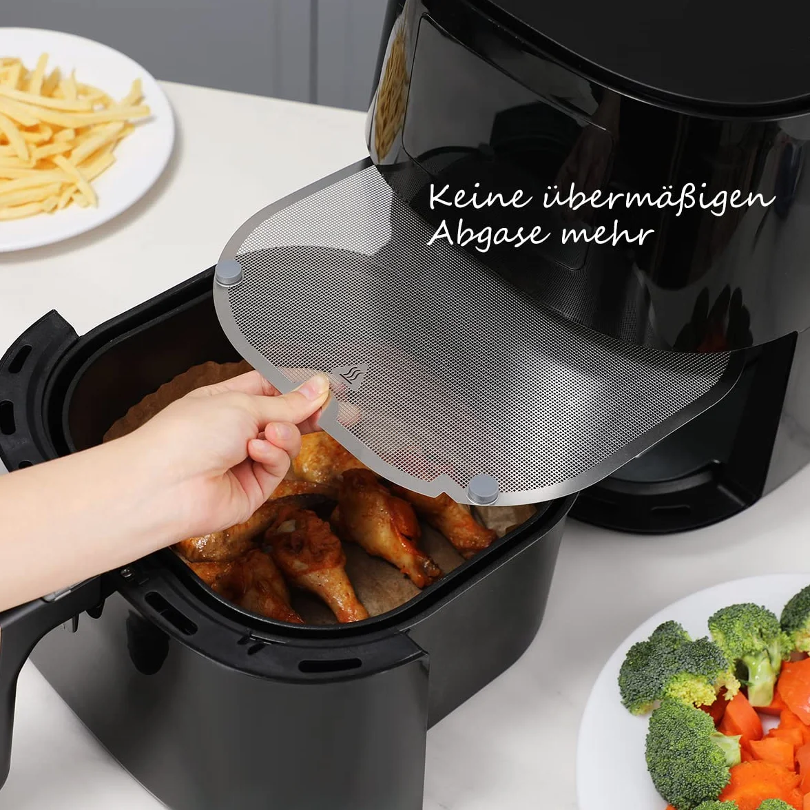 AIEVE Osłona przed rozpryskiwaniem tłuszczu ze stali nierdzewnej, kompatybilna z Philips Essential Airfryer XL - 6,2 l, akcesoria do frytkownicy, płyta natryskowa do ochrony spirali grzewczej