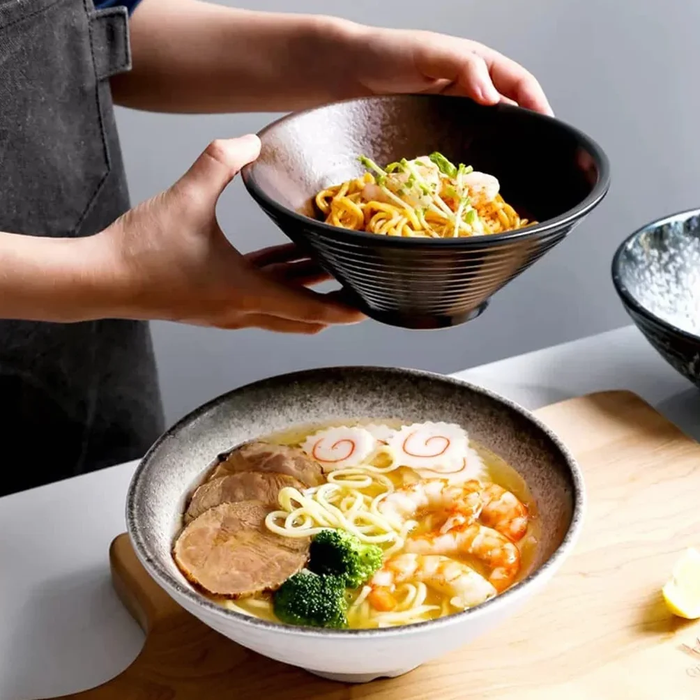 Miska Do Mieszania Sałatek, Specjalna Miska Do Restauracji Ramen, Ceramiczna Miska Do Użytku Domowego, Miska Do Sałatek Owocowych, Kapelusz Restauracyjny, Miska W Kształ，C2pc-Small