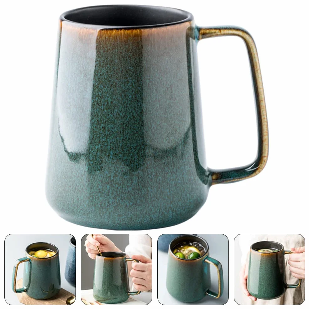 Uchwyt do zupy, miska na zupę, uroczy pomidor z pokrywką i uchwytem, ​​ceramiczny kubek śniadaniowy na płatki zbożowe, kawę, mleko owsiane, owoce, przekąski