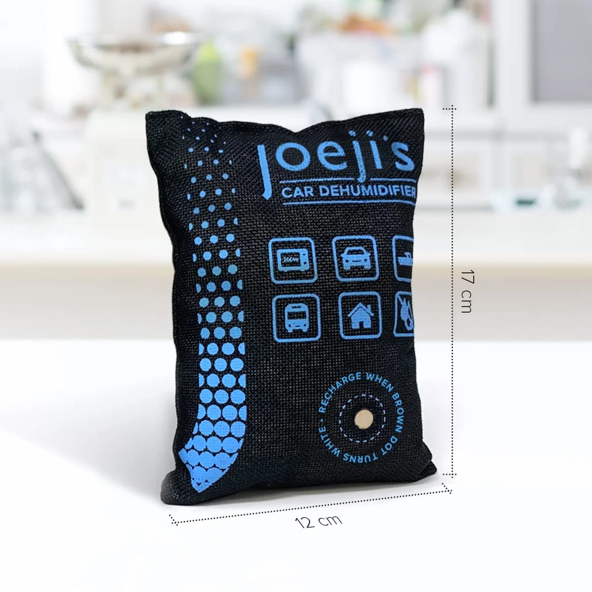 Joejis 2 x 500 g worki wielokrotnego użytku do osuszacza samochodowego – żel krzemionkowy – pochłaniają wilgoć, aby zapobiec kondensacji mgły – odmgławiacz szyby samochodowej