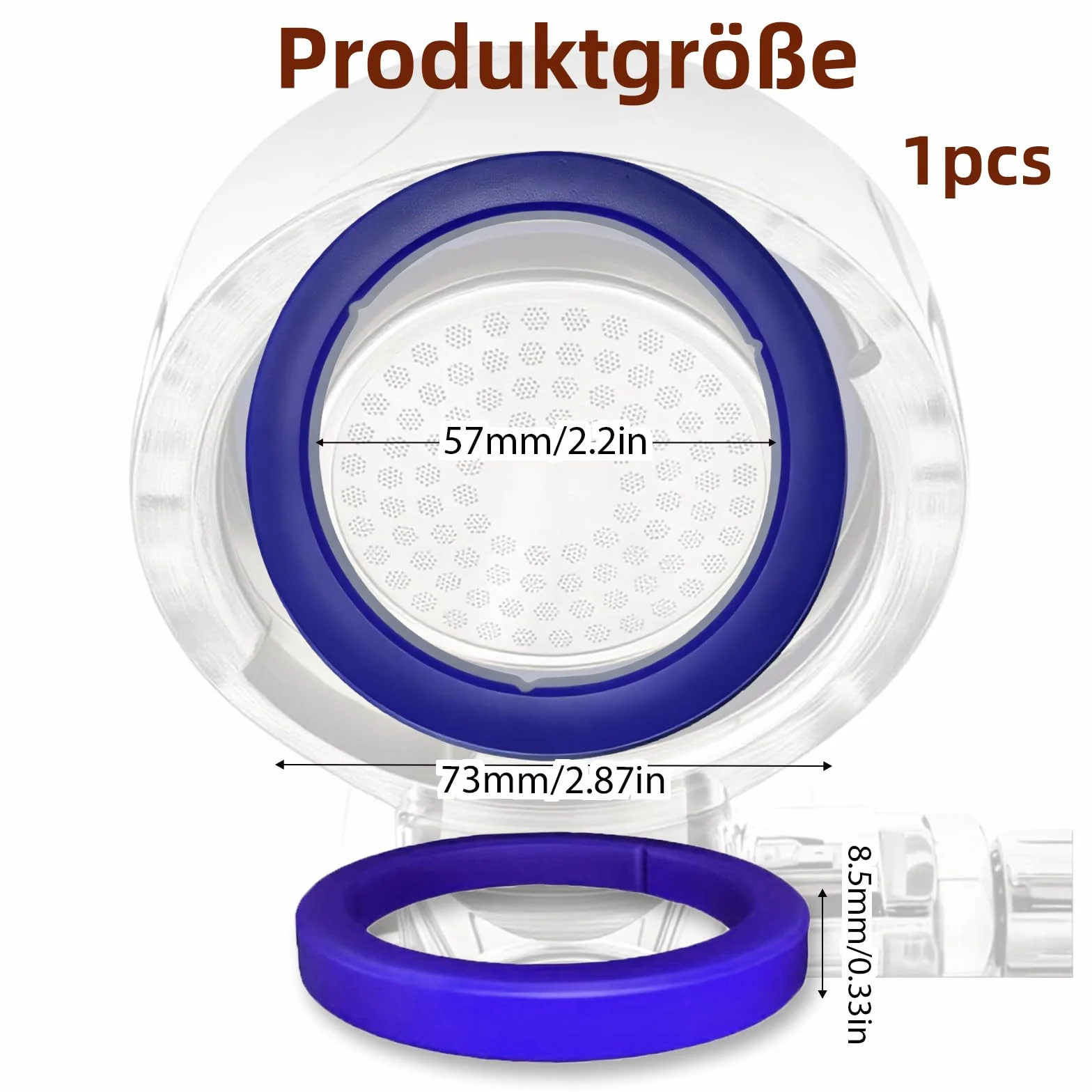 Uszczelka grupy zaparzającej E61 8,4 mm – Silikonowa, bezpieczna dla żywności, Zastępcza część do profesjonalnych ekspresów do kawy – trwała, ulepszona geometria