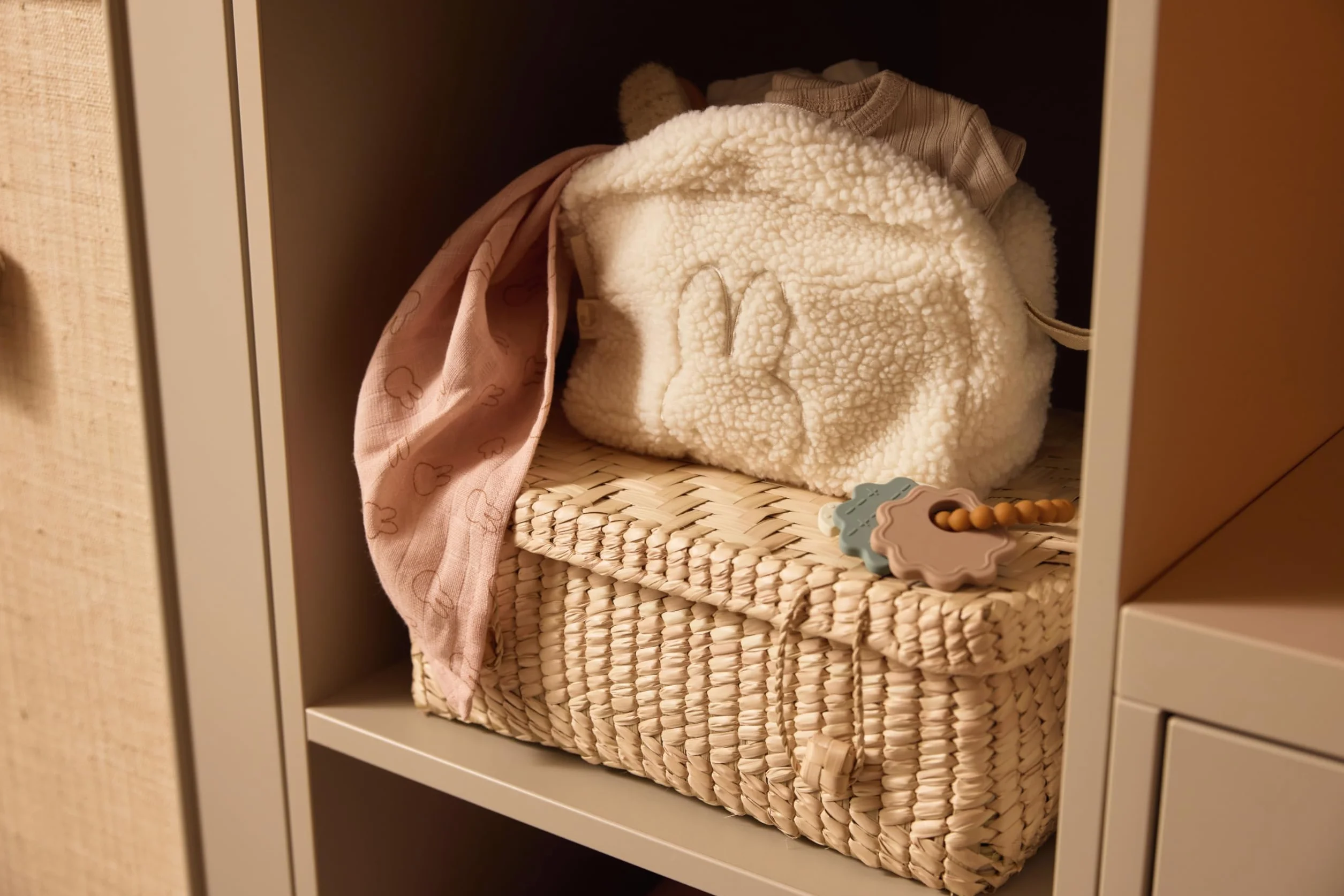 Jollein Torba na pieluchy frotte - Teddy Miffy, Oatmeal - Etui na pieluchy - Kosmetyczka - Organizer - Worek, Teddy Miffy, Oatmeal, Torba na pieluchy frotte, kosmetyczka, organizer