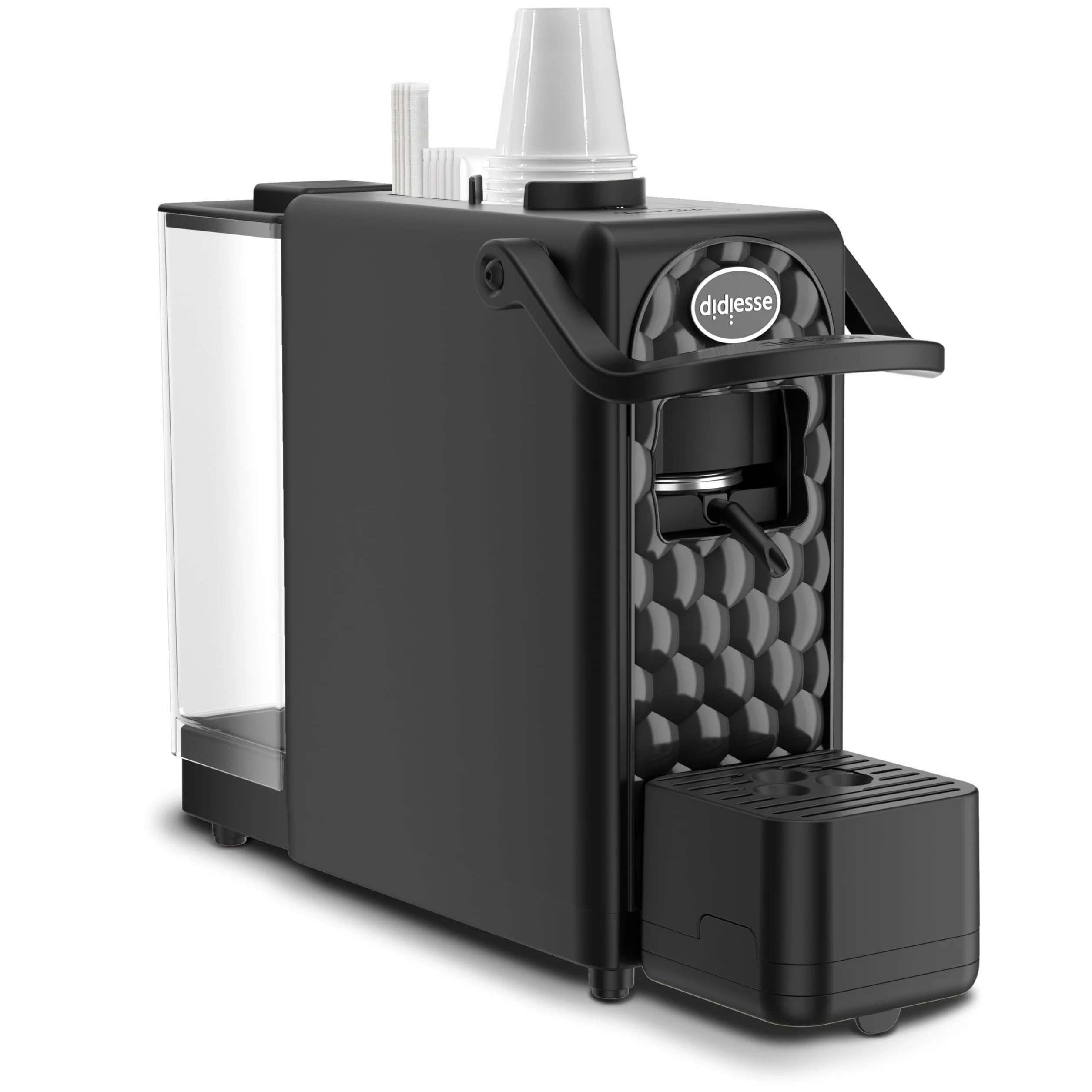 Didiesse Ekspres do kawy na wafle, ekspres do kawy DarkSide - Intensywna i aromatyczna kawa bez rezygnacji z praktyczności i wzornictwa, zbiornik 1,3 l, niskie zużycie (650 W), kompaktowy i lekki