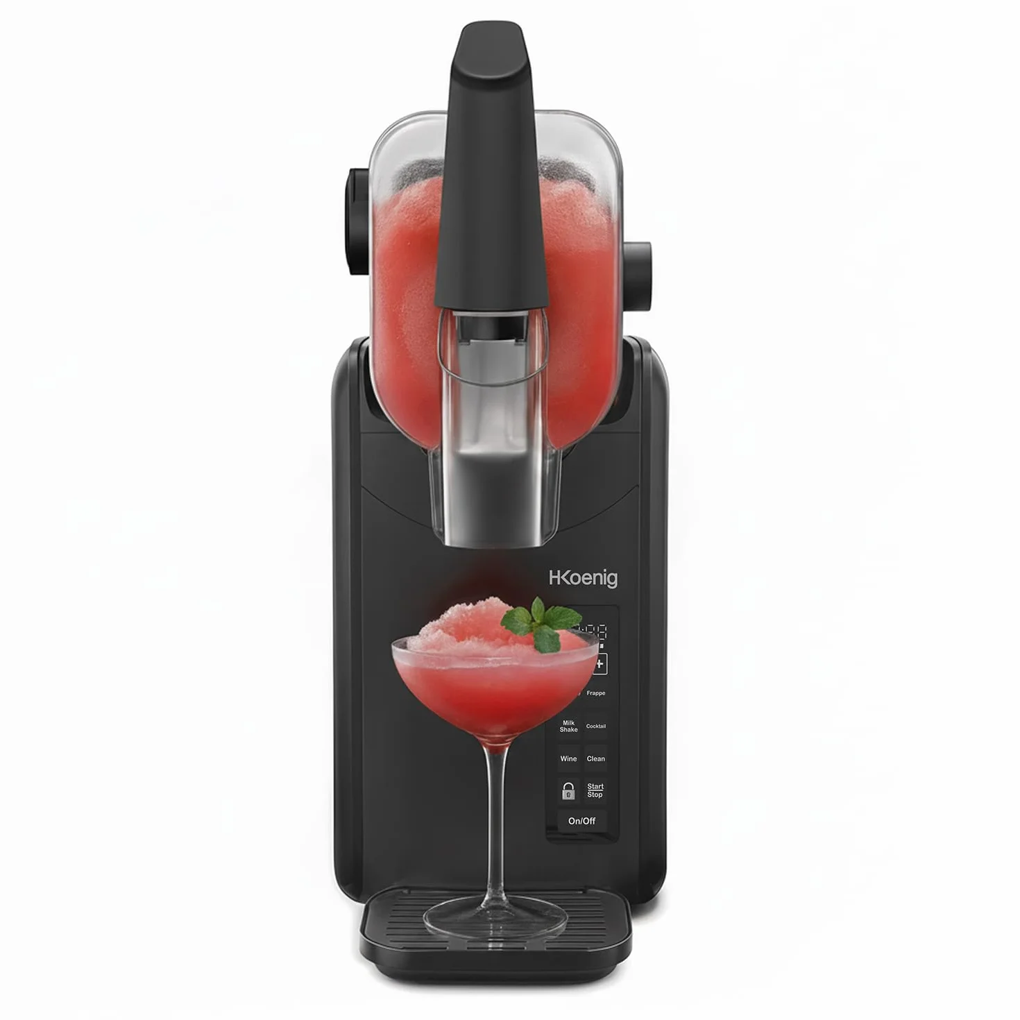 Maszyna do granita, 5 wstępnie ustawionych trybów, lody, Granita, koktajl mleczny, kawa uderzeniowa i koktajle, pojemność 2,5 l, funkcja utrzymywania zimna i samoczyszczenia, panel dotykowy, nadaje