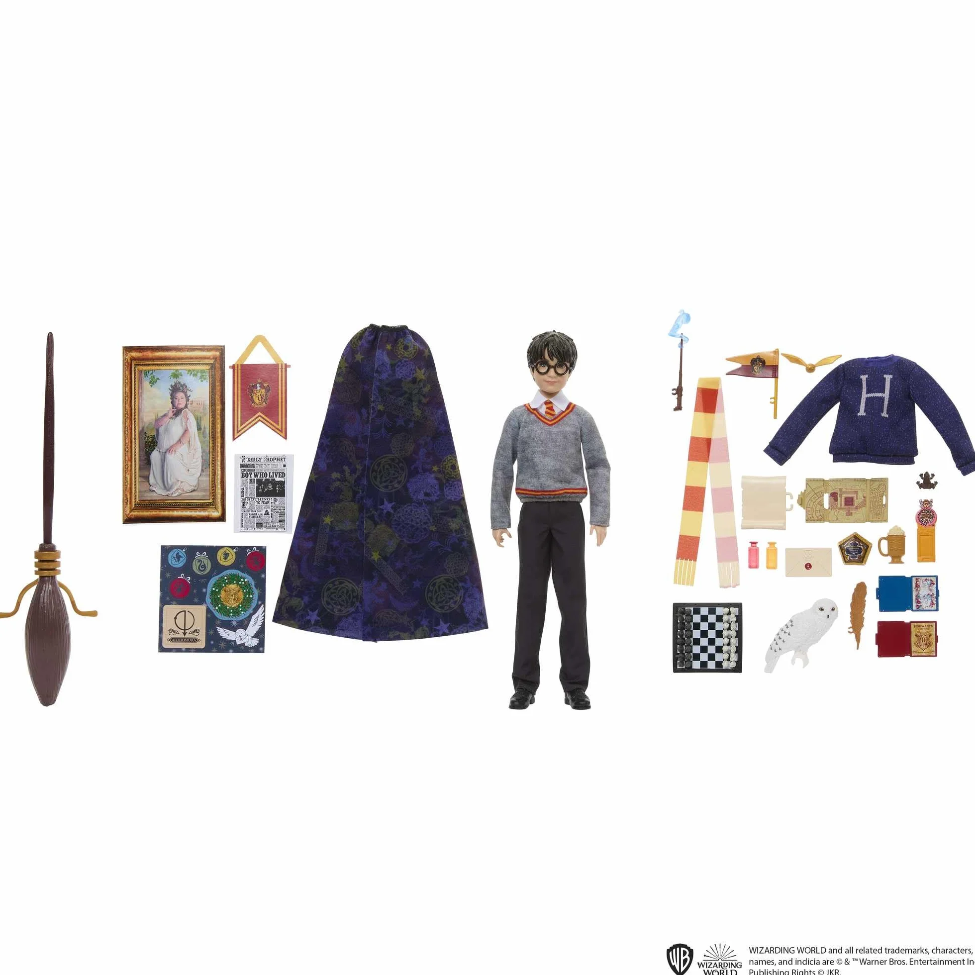 Mattel Wizarding World Mattel Kalendarz Adwentowy, Wielokolorowy, 24 Elementy