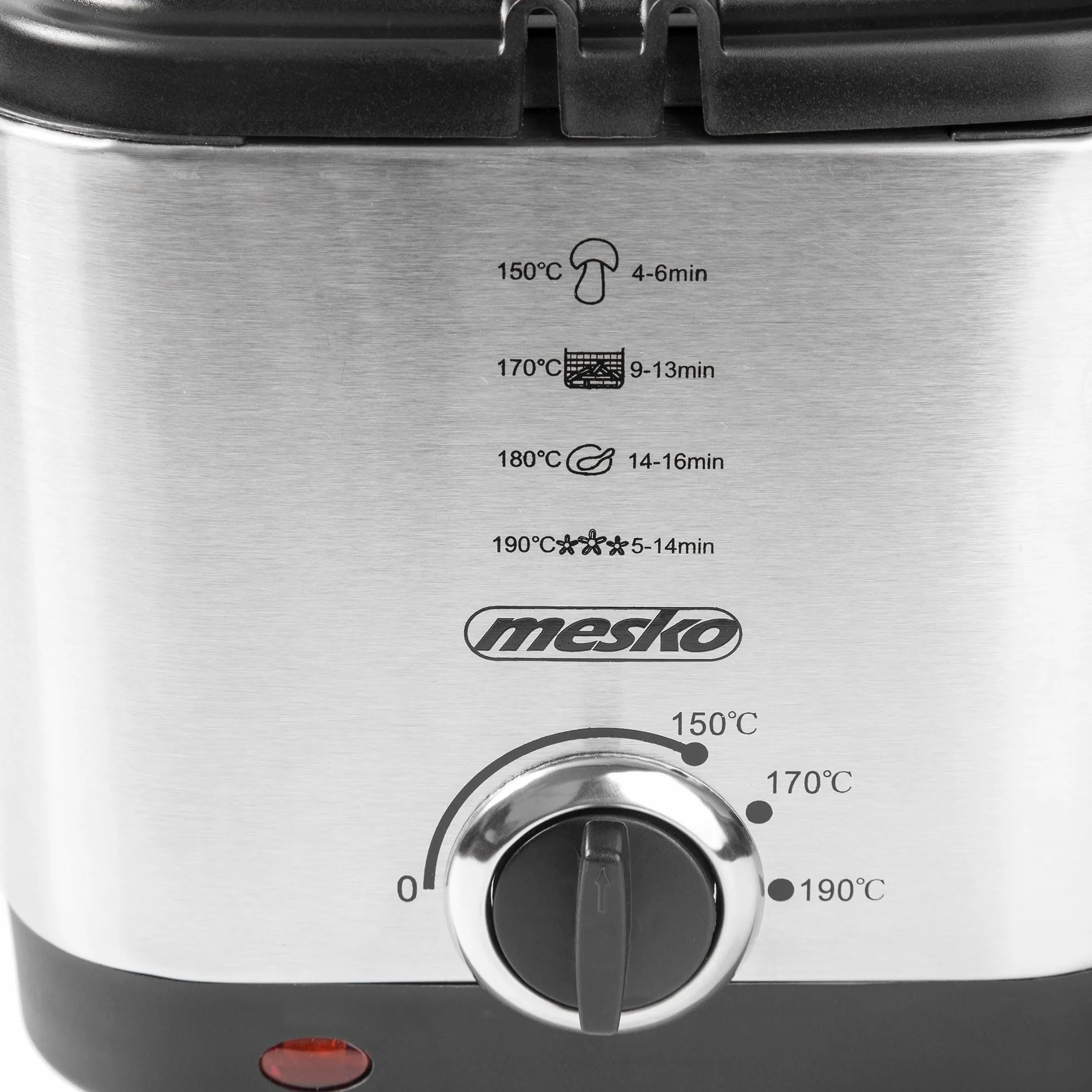 Adler frytkownica do głębokości 1,5 litra o mocy 900 W MS 4910, srebrna