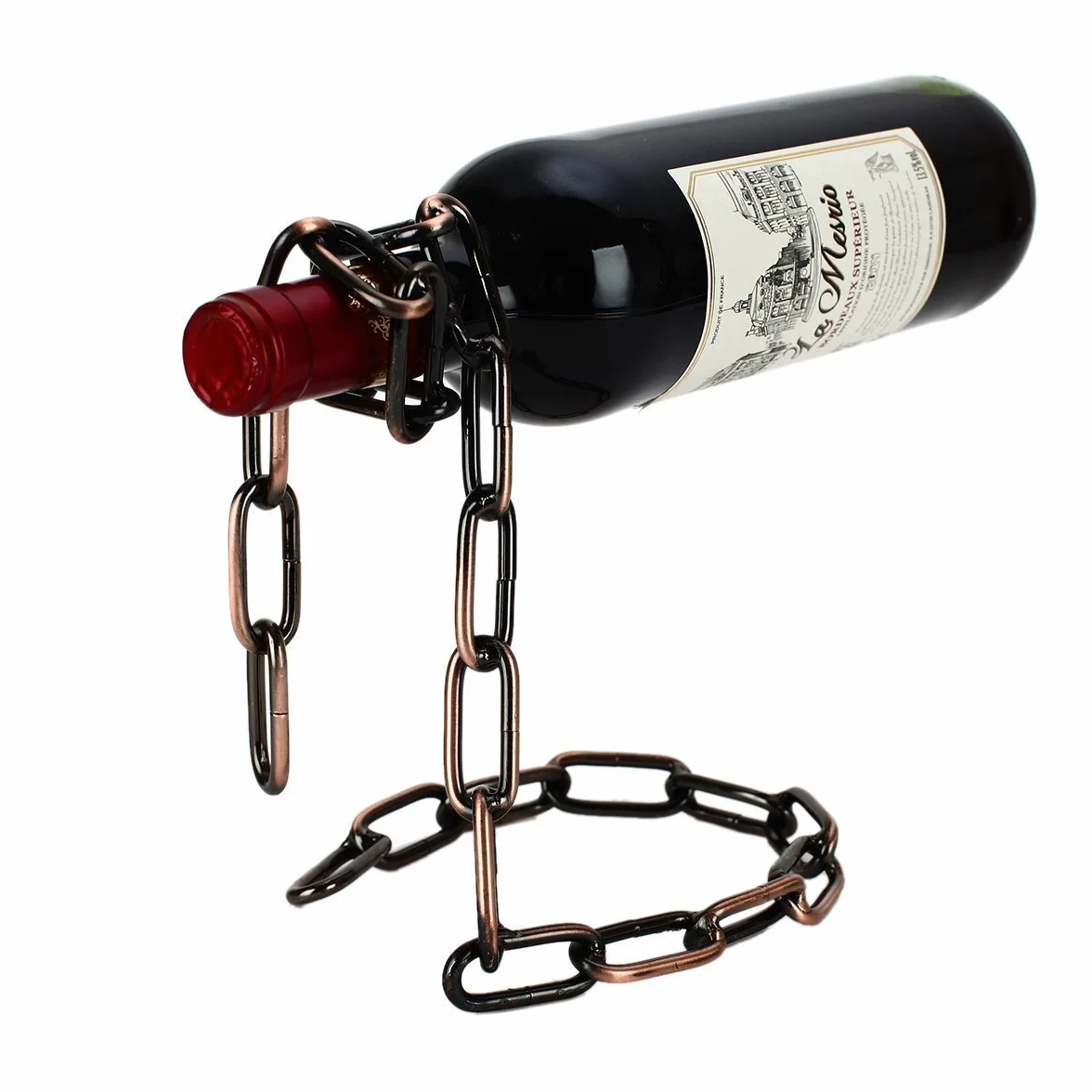 Fantasee Stop stojak na wino, ze stali nierdzewnej wina, butelka wina fantazyjny stojak na prezent, dekoracja kuchni