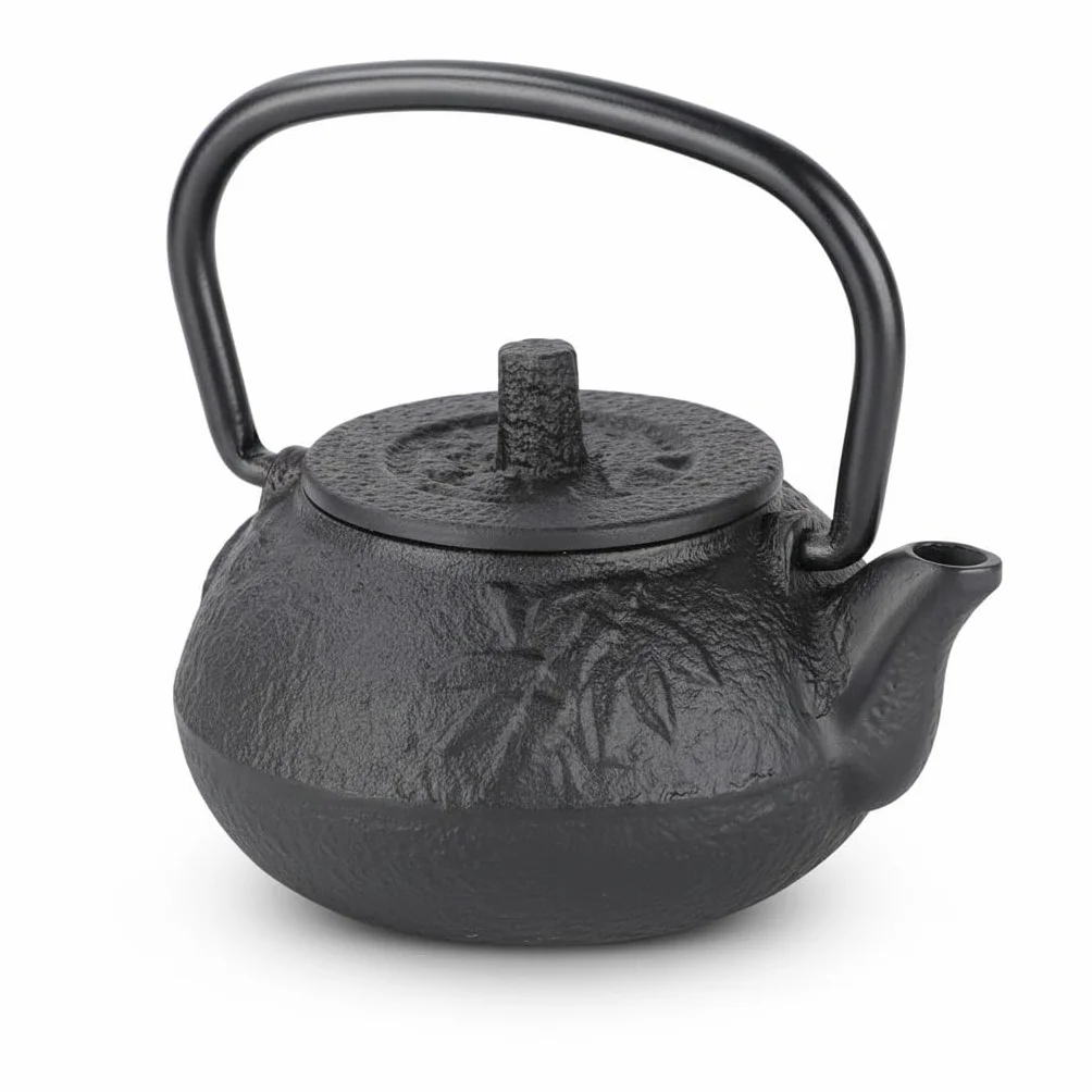 Mini żeliwny czajniczek, 50 ml czajnik Tetsubin w stylu japońskim z miedzianą rączką do pojedynczej porcji herbaty, mały zestaw do herbaty Teaware do dekoracji i parzenia