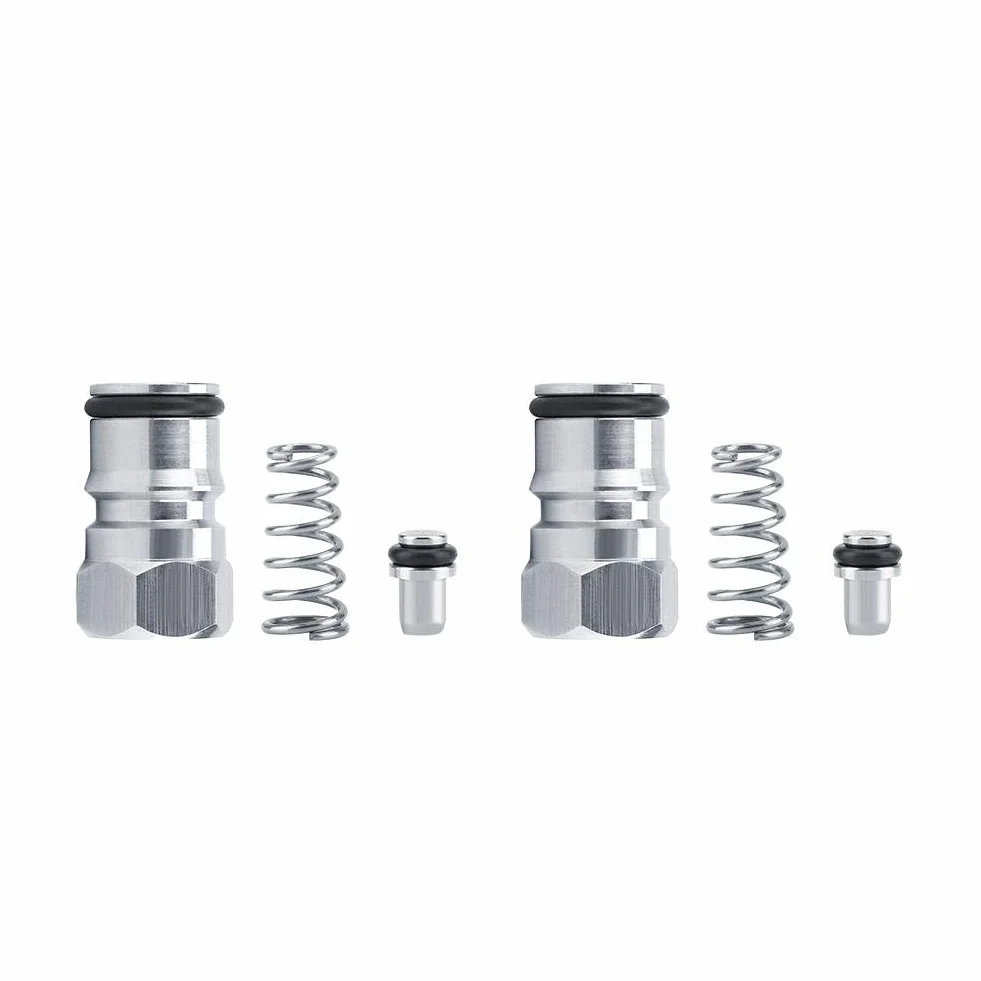 2pcs/ Set Stainless Steel Study Keg Ball Lock Post Poppet Tread Gaz i płyn Szybki zestaw konwersji do parzenia domowego 19/32 Threaded