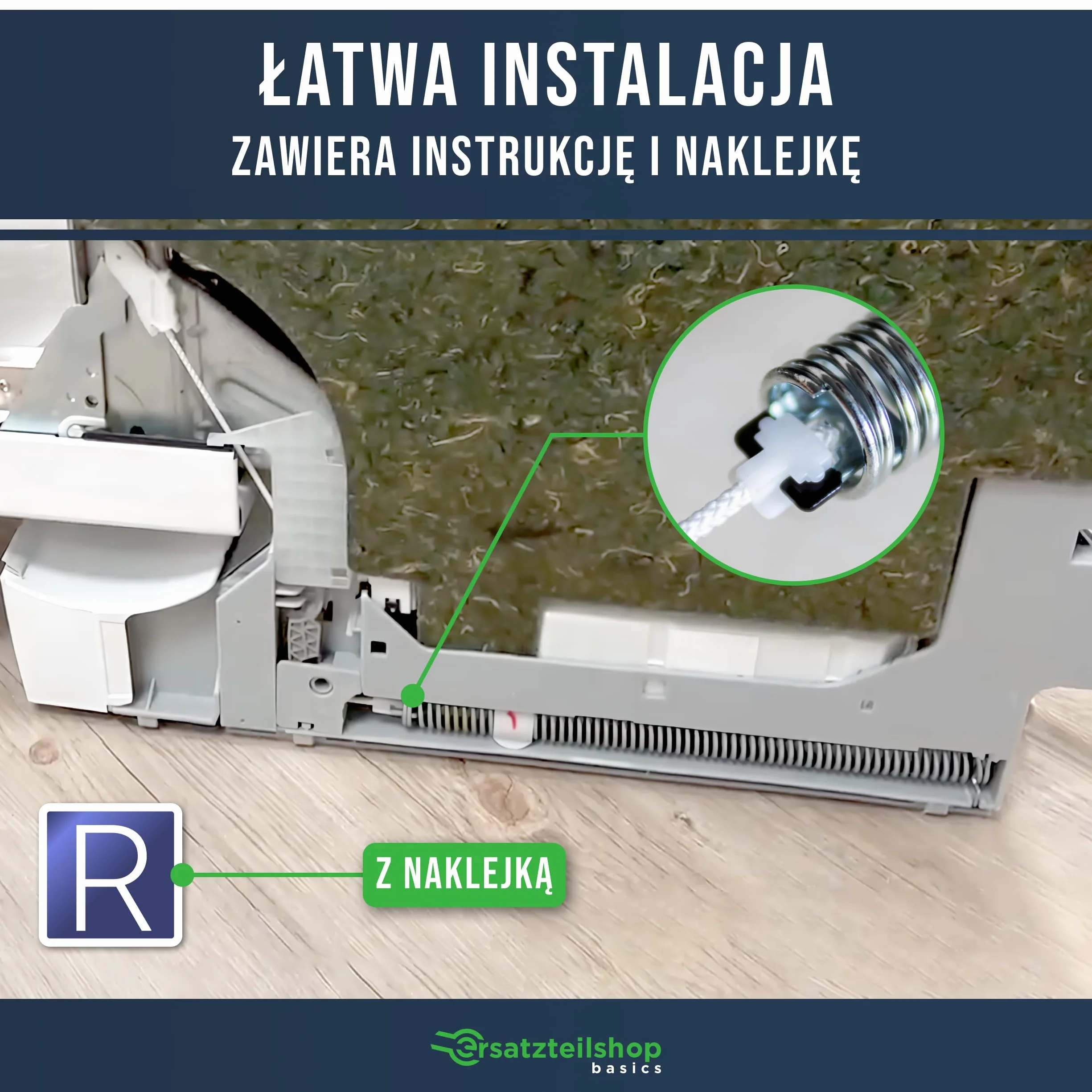 Sprężyny zawiasowe drzwiowe do zmywarki jak 00754869, zestaw naprawczy z linkami do zmywarki Bosch, Siemens, Neff, kod koloru czarny