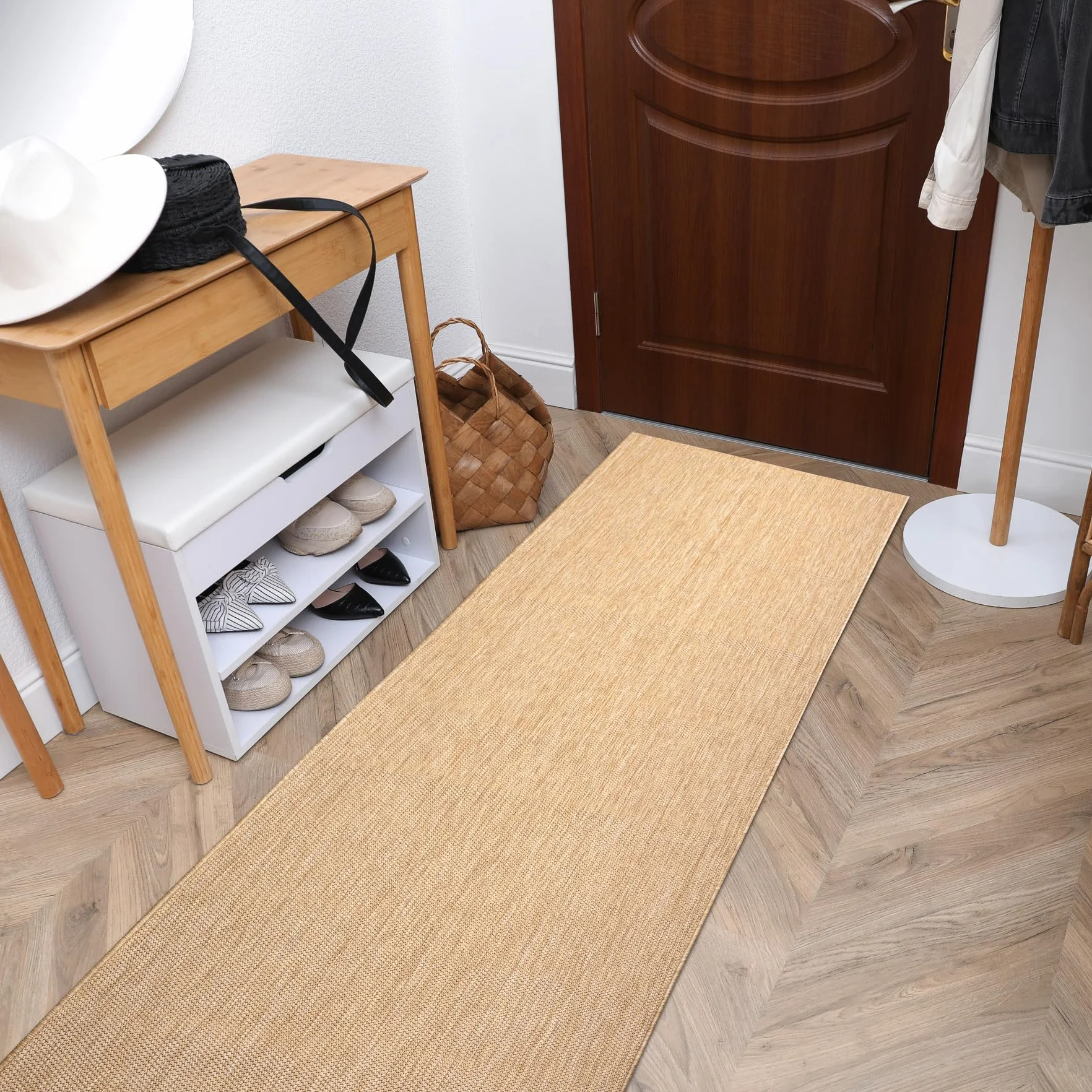 Bieżnik SISAL SION Melange płasko tkany Natural ekrü 80 cm 80 x 180 cm beżowy