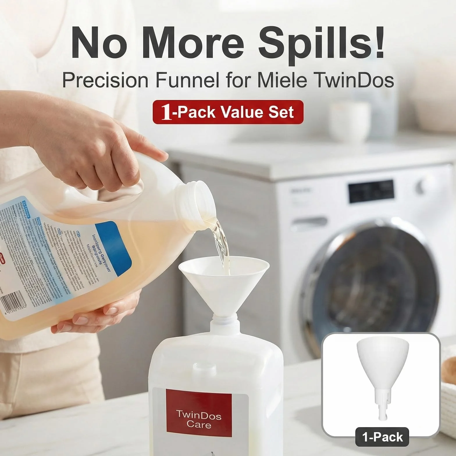 Lejek wymienny do Miele TwinDos, akcesoria do pralek, lejek do detergentów