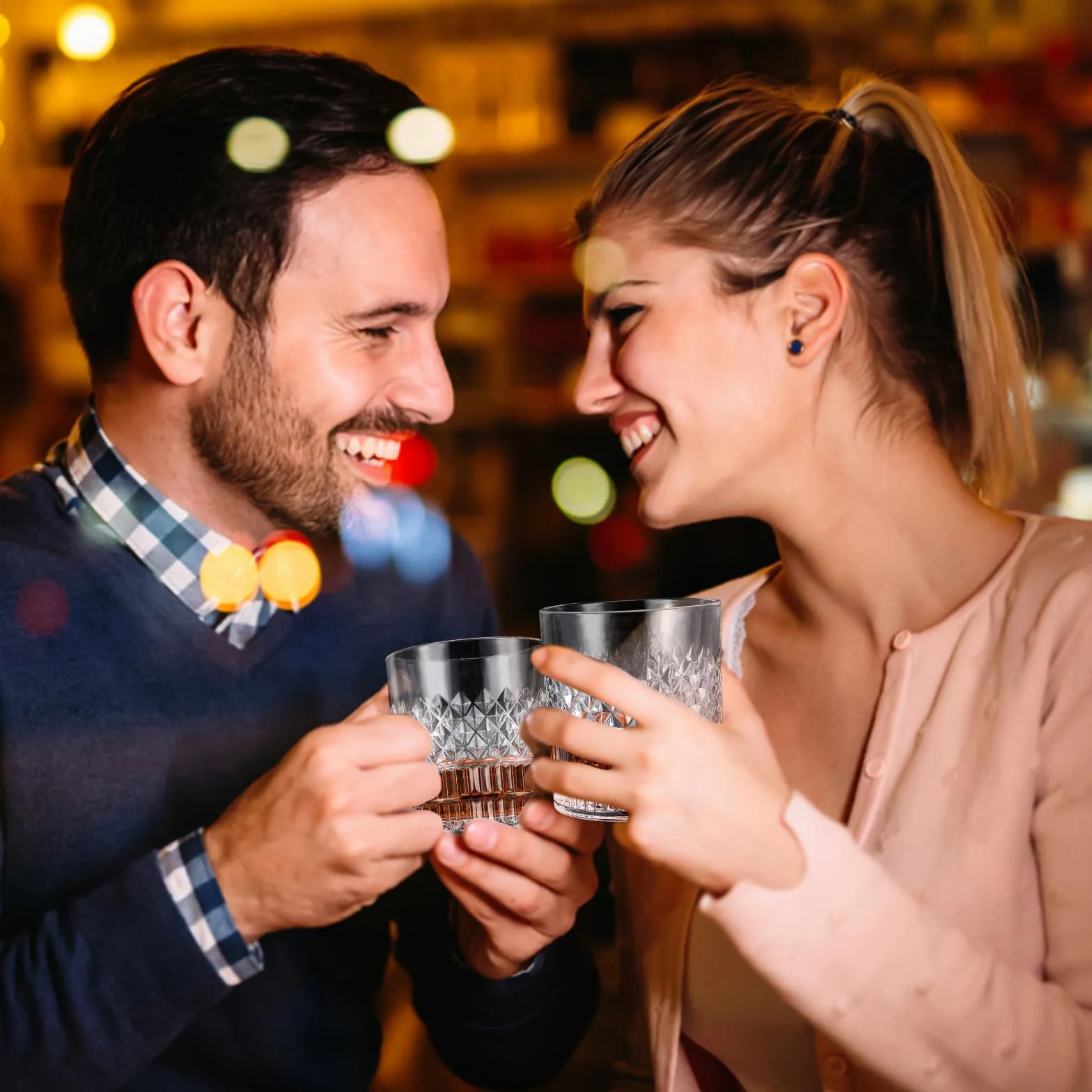 Zestaw Royouzi 2 szklanek do whisky, 2 x 330 ml, zestaw prezentowy, spersonalizowany kieliszek do wina dla mężczyzn, prezent dla miłośników whisky na urodziny