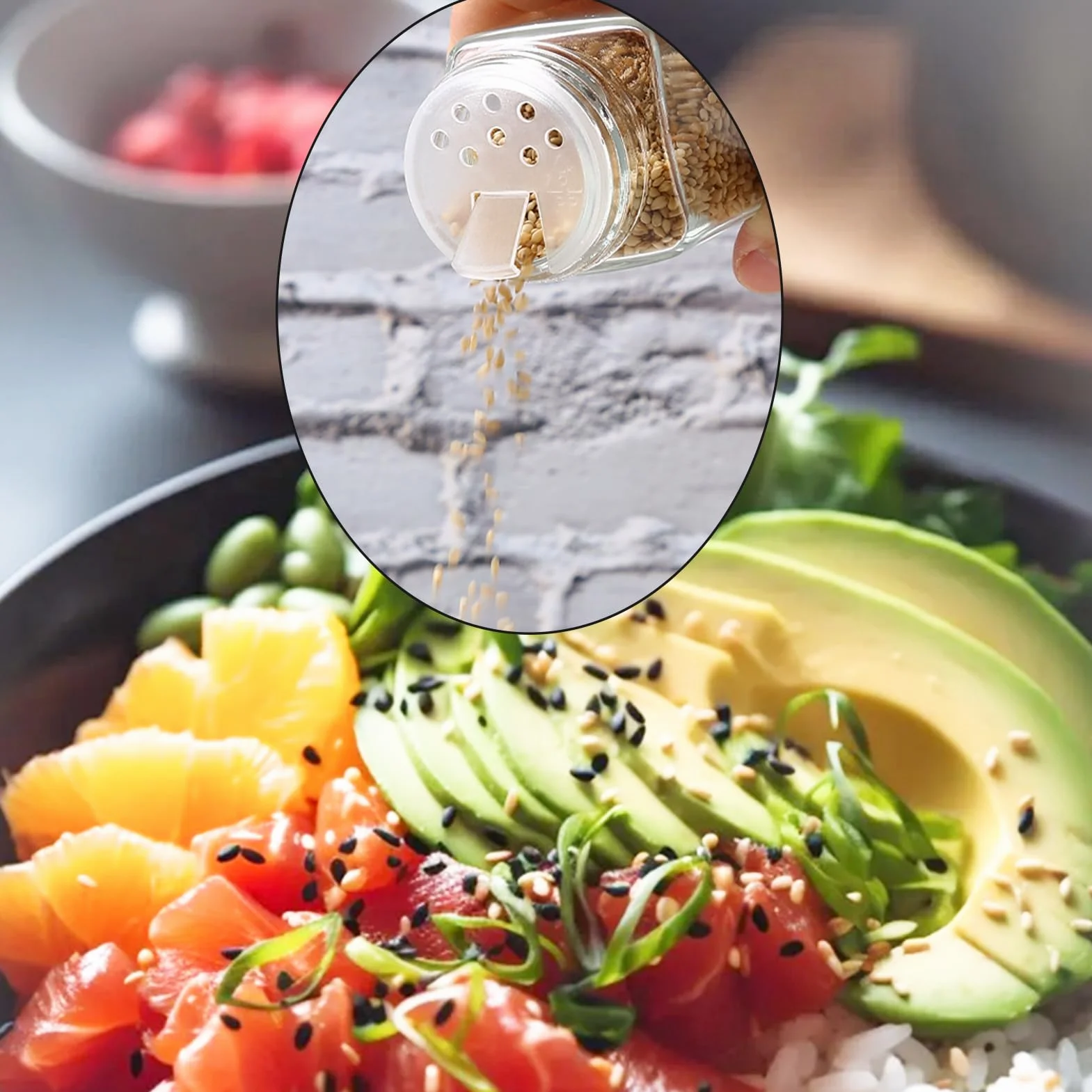 LUFEVRM Minimalistyczne kwadratowe szklane słoiki na przyprawy z pokrywkami, 120 ml, 4,3 cm x 10,7 cm x 4,1 cm, zawiera lejek i szczotkę, organizer na przyprawy