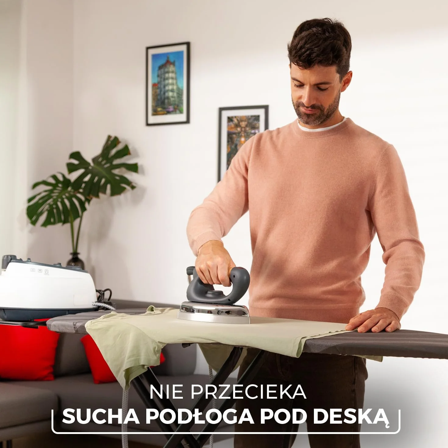 Vileda Total Reflect Ultimate deska do prasowania | Szybkie prasowanie, wytrzymała, szeroka powierzchnia, regulowana wysokość, XXL podpórka, łatwa do składania i przechowywania