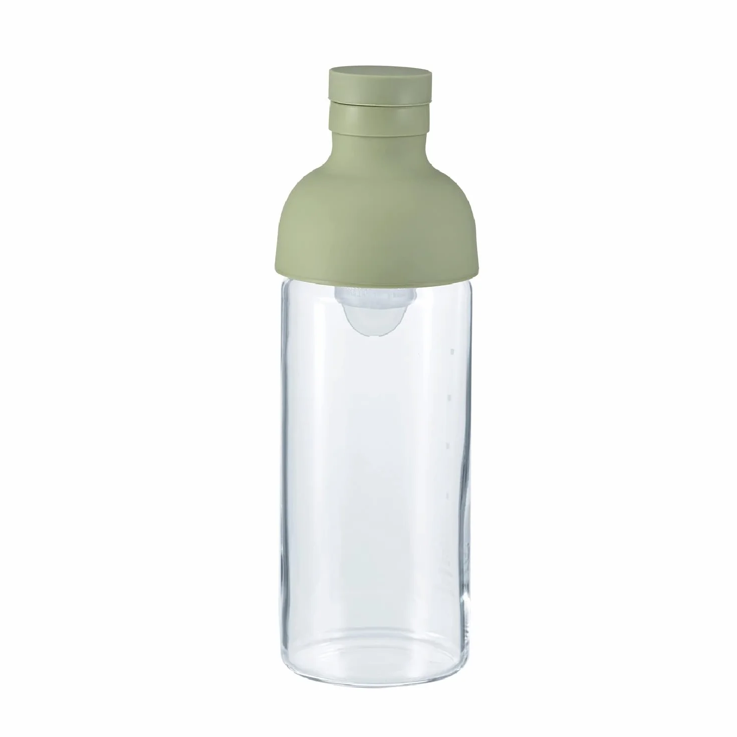 HARIO FIB-30-SG butelka filtrująca, praktyczna pojemność, 10,1 fl oz (300 ml), dymisty zielony, wyprodukowano w Japonii