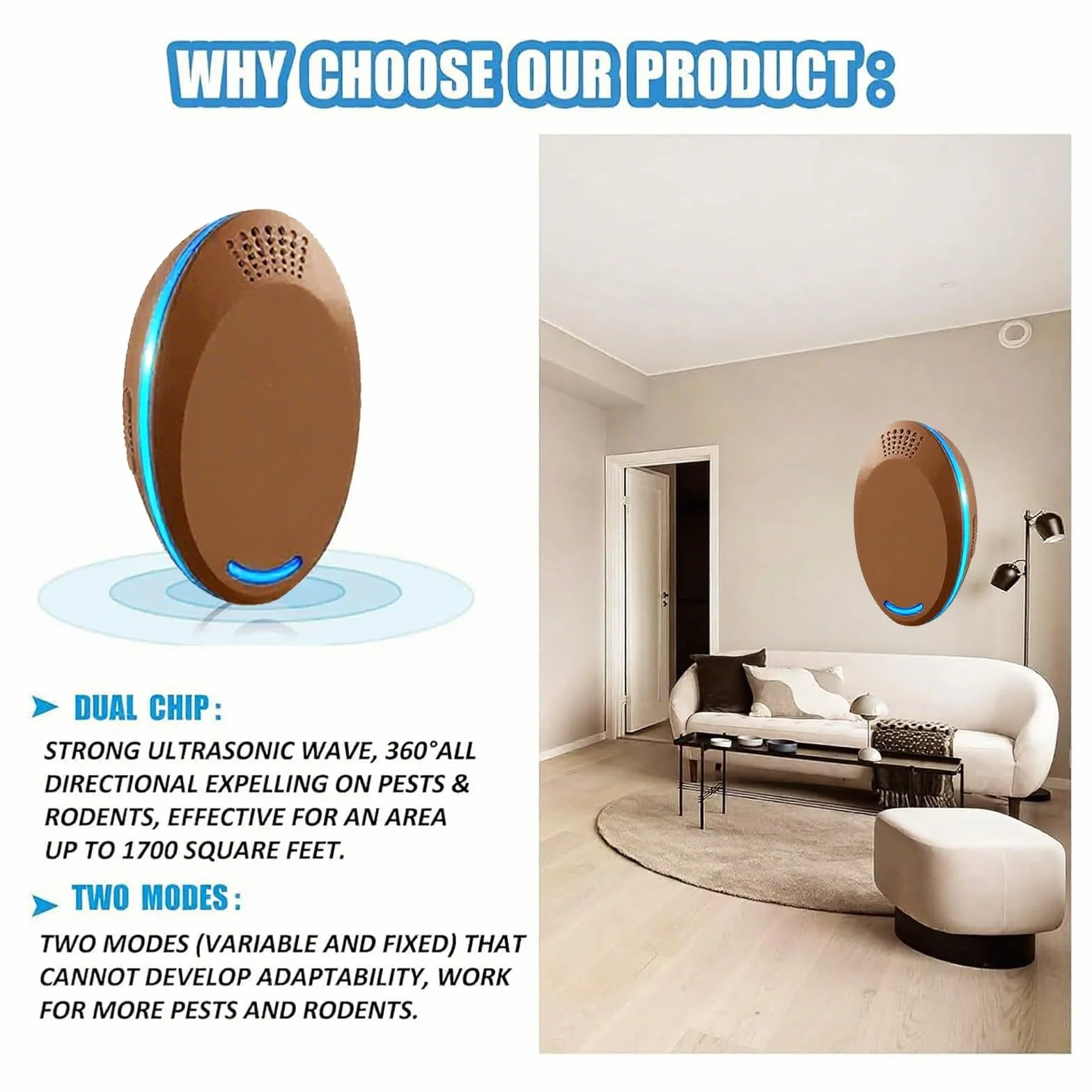 Easy to Use,Effective,Suitable for Indoor,5 Pack,Brown