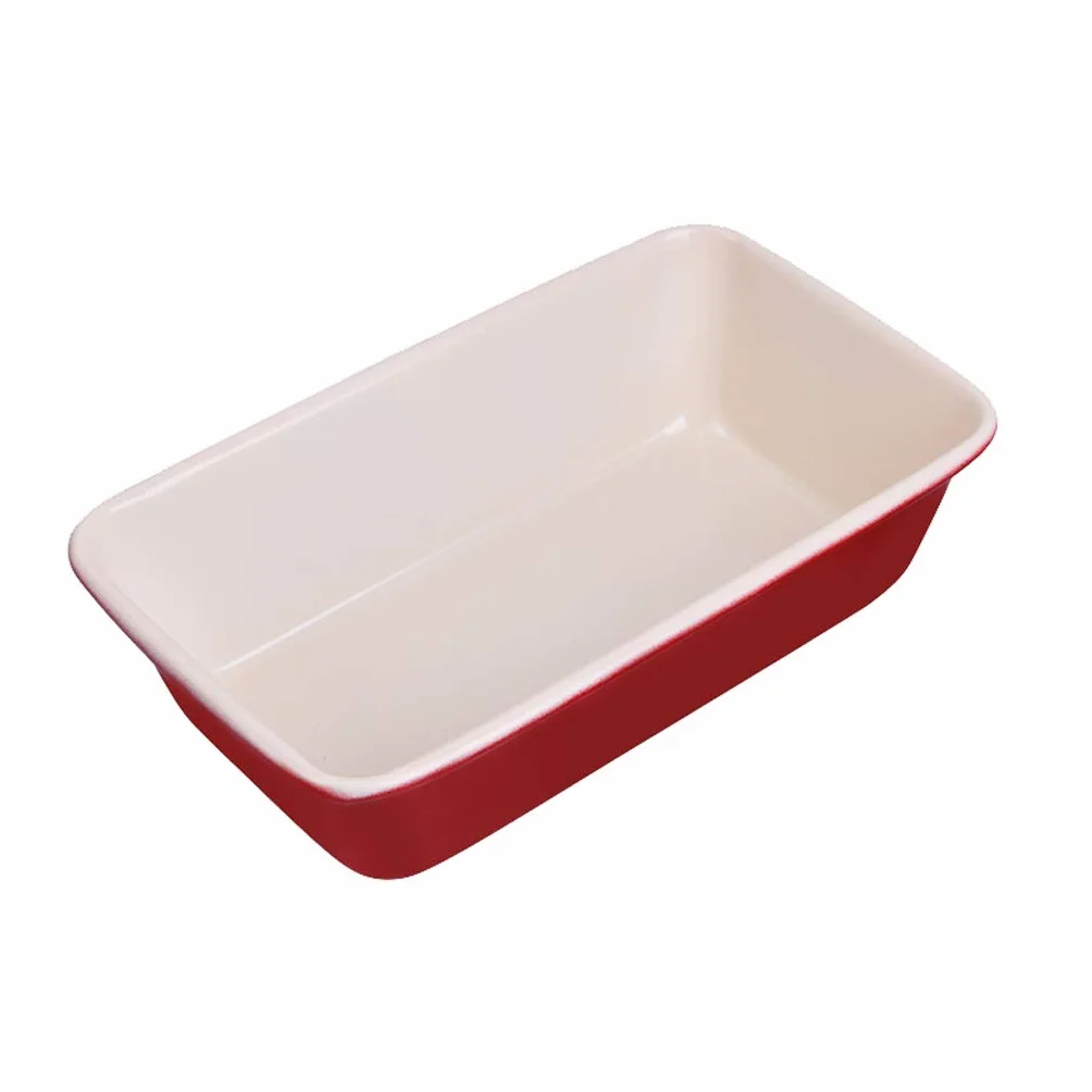 RJJ Ciasto formy do pieczenia formy nonstick ciasto pieczenia patelni chleb prostokątny chiński czerwony 2 funt piekarnik domowy pieczenia narzędzie