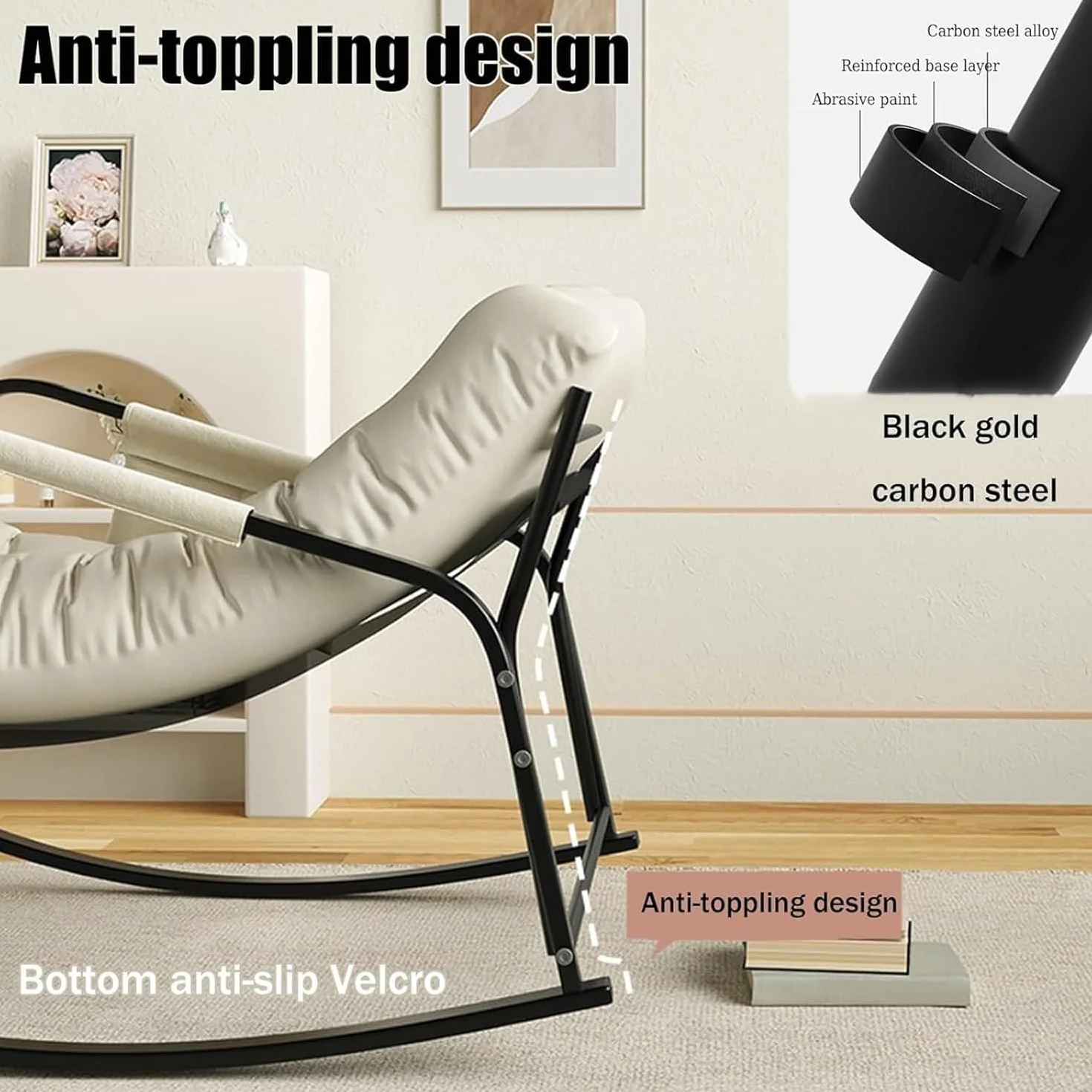 Ergonomicznie zaprojektowany fotel rekreacyjny (szary)