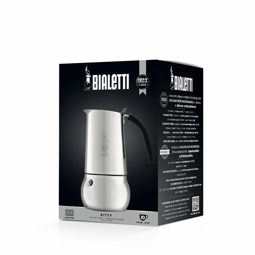 Bialetti 4885 0004885/CN zaparzacz do kawy, aluminium, srebrny