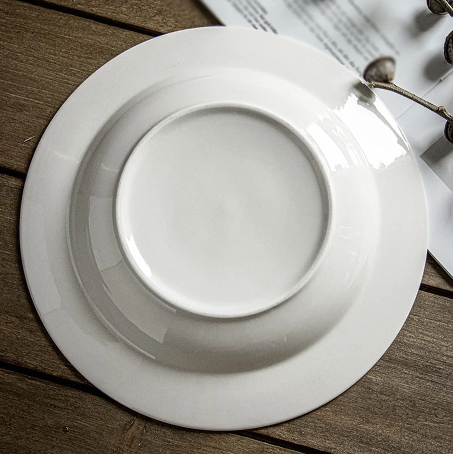 Talerze obiadowe Ceramiczny talerz obiadowy Biała miska do makaronu Domowy talerz na zupę Talerz na makaron Restauracja Kawiarnia Talerz obiadowy Okrągły talerz do zupy Głęboki talerz Talerze