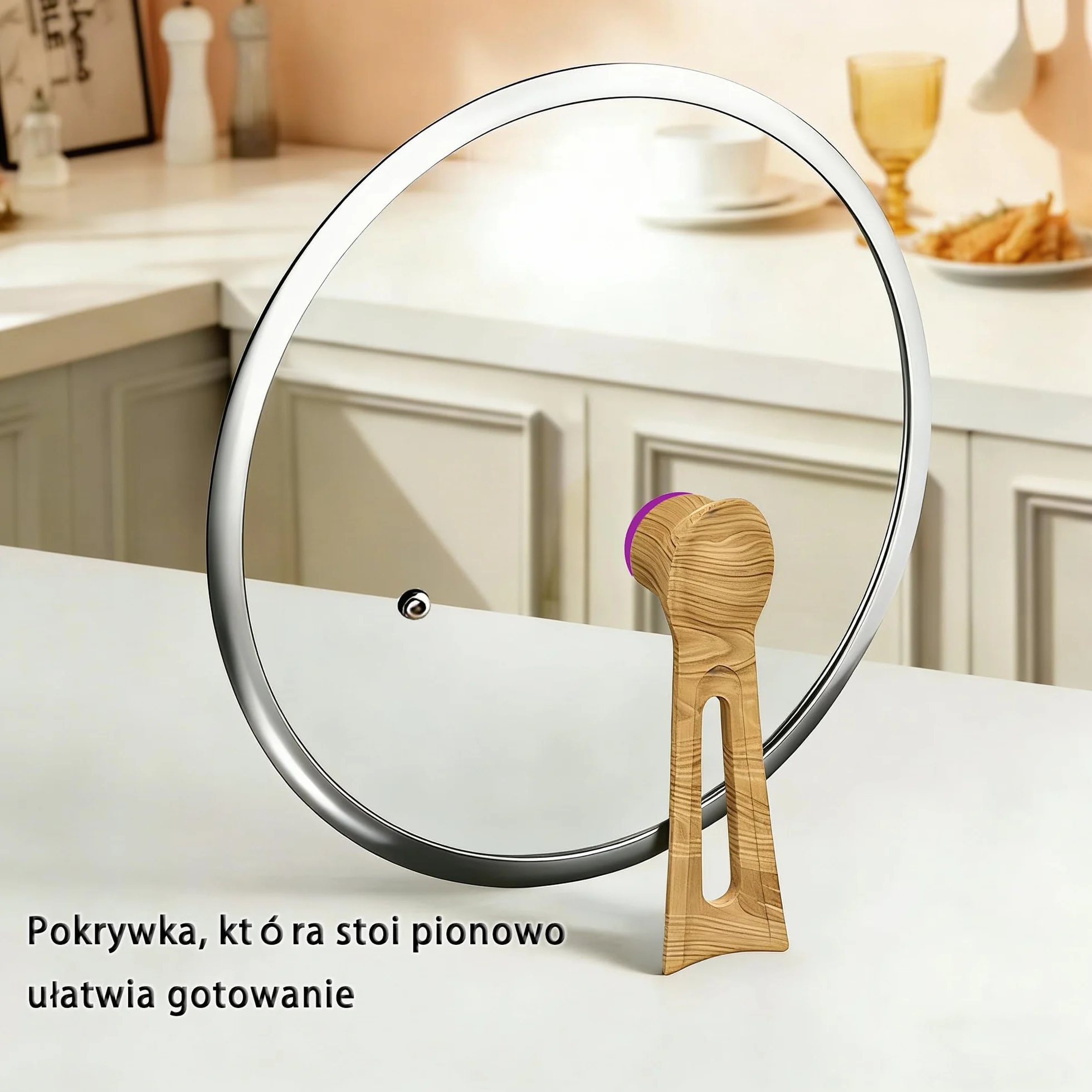 SSGP Patelnia Tytanowa 26-28 cm – Trójwarstwowe dno na indukcję – Naturalnie nieprzywierająca, bez PFOA – Łatwe czyszczenie – Optymalna do średniego ognia i niskotłuszczowego smażenia (28 cm)