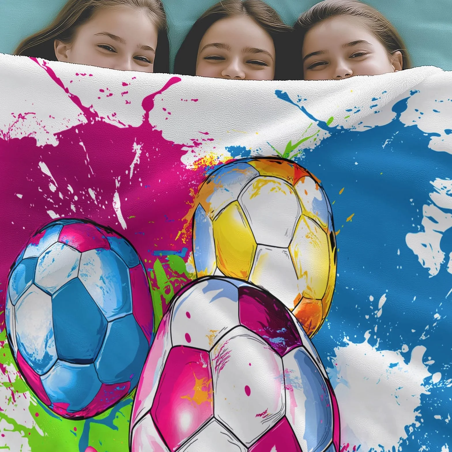 Flanelowy koc polarowy sportowy piłka nożna plusk polar narzuta na sofę, narzuta na sofę Wygodny podwójny koc na łóżko 2-osobowy koc zimowy w kratę, 220 x 240 cm kolor
