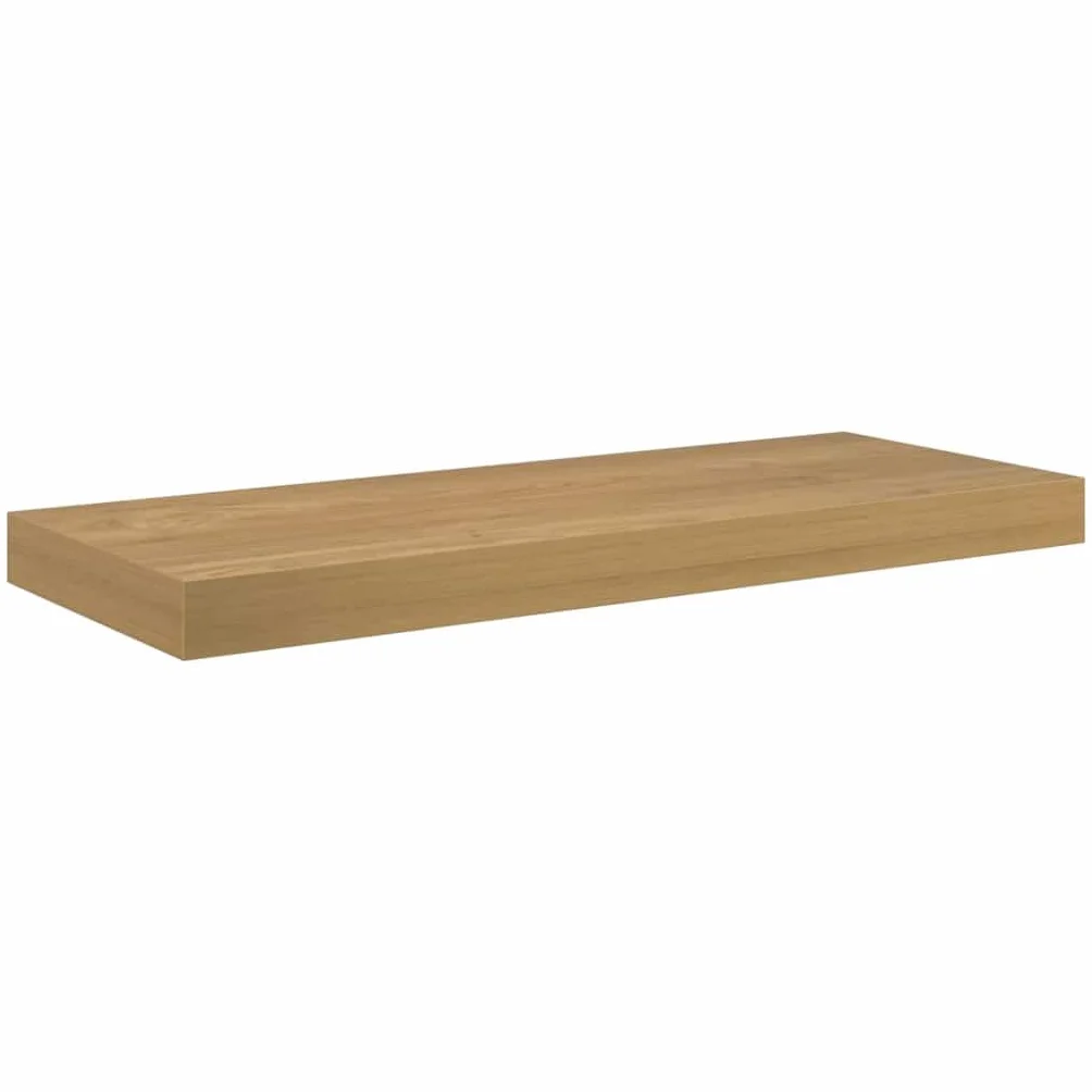 Regał ścienny, montowany na ścianie, zestaw 4 sztuk, brązowy materiał drewnopochodny, 60 x 23 x 4 cm, nowoczesny design, regał wiszący do salonu, sypialni, kuchni, łazienki, trwały