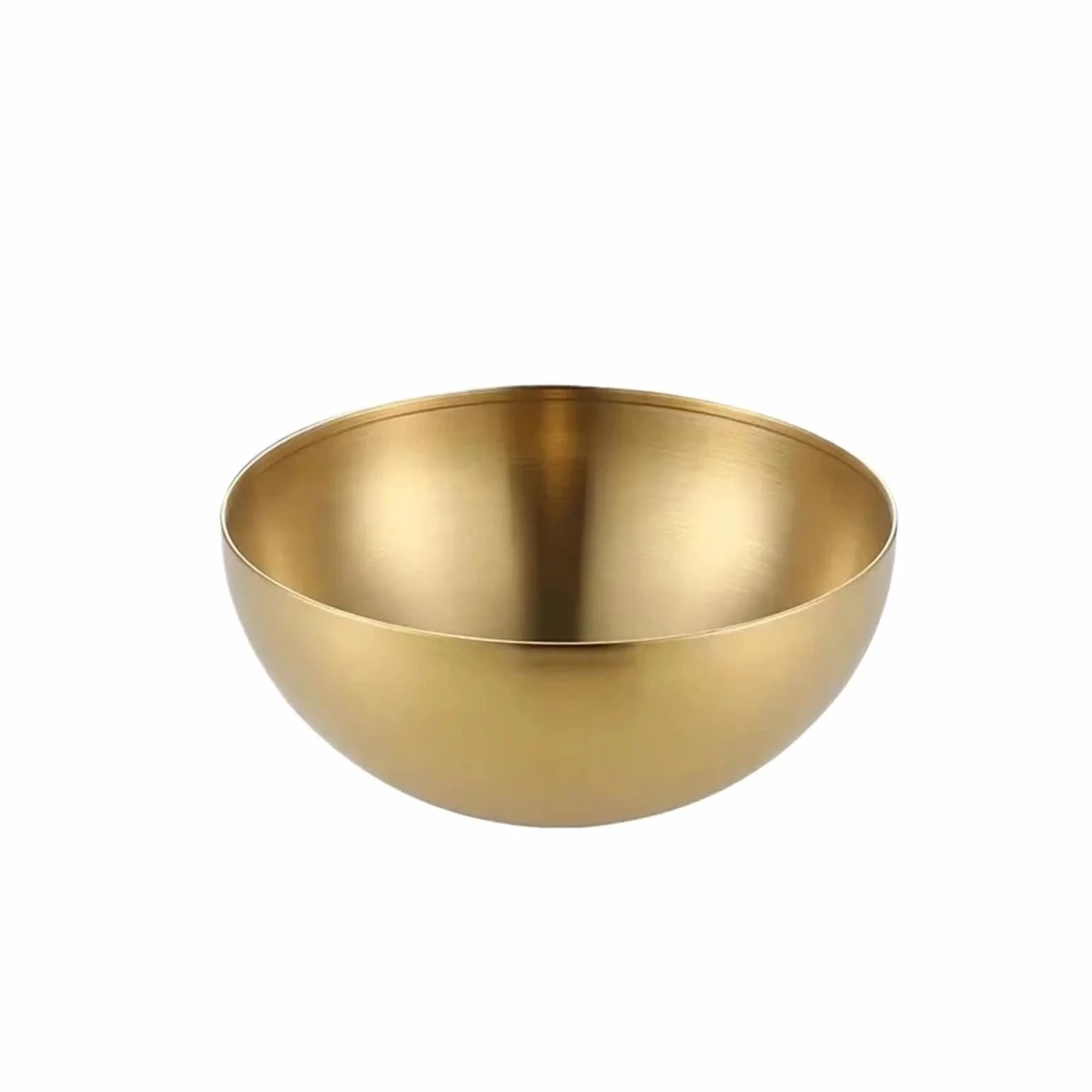 Miska ze stali nierdzewnej o dużej pojemności sałatka owocowa pojemnik na jedzenie zupa makaron ryżowy zastawa stołowa do kuchni dla domu(Gold-25cm)