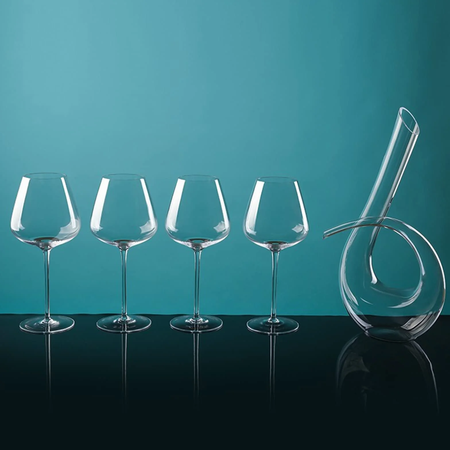 Szklane karafki do wina, kryształowa butelka 1500 ml, zestaw do szampana i brandy, dekoracja domowego baru, odporna na ciepło i wstrząsy