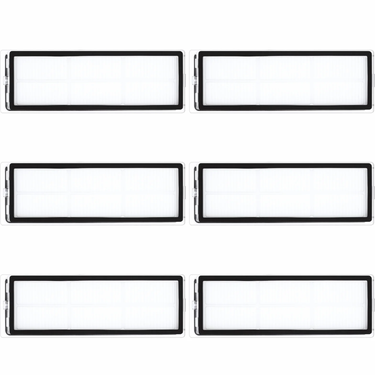 6 sztuk zapasowych filtrów HEPA do Xiaomi X20+/X10+/H40/S40C, do Dreame L10s Ultra/L10 Ultra/L10 Prime / L10s PRO Gen 2/S10/S10 PRO/S20/S20 PRO/D10 Plus Gen2/D20 Pro Plus akcesoria do odkurzaczy