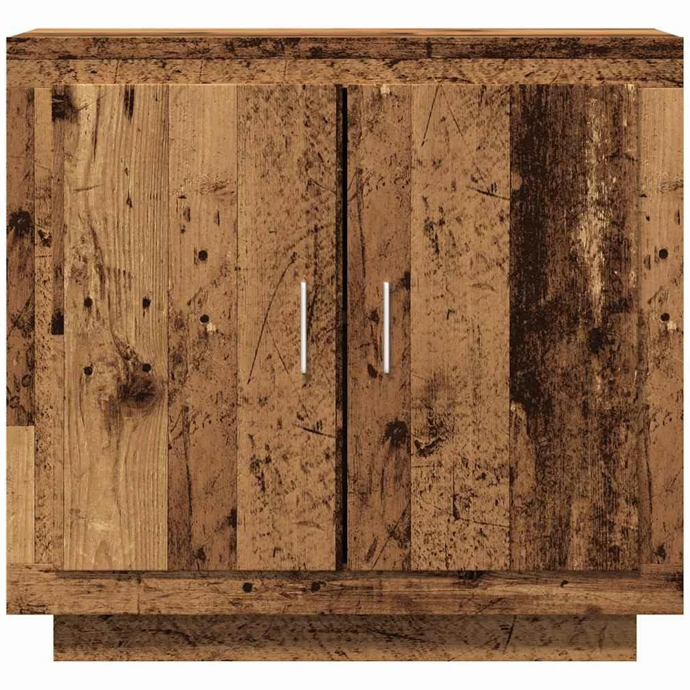 Générique Bufet ze starego drewna 80 x 40 x 75 cm drewno inżynieryjne, szafka do przechowywania z 2 przegródkami do salonu, uniwersalna szafka boczna na książki i dekoracje