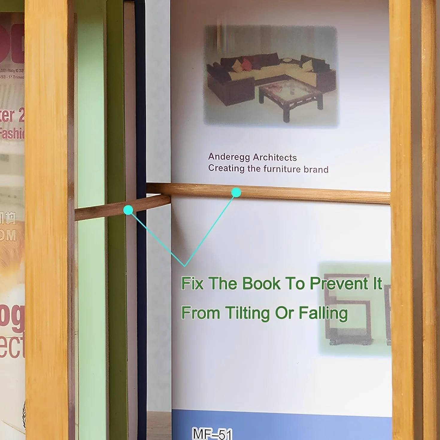 Regał na Książki Biblioteczki Obrotowy Regał 360° Bambusowy Obrotowe Półki Do Przechowywania Półka Na Książki Organizer Wystawowy Salonu Sypialnia Uniwersalny Salonu(Wood Color,6 Tier)